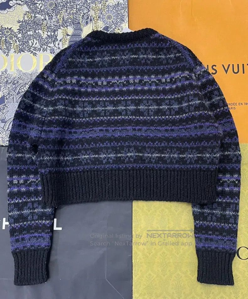 Dior Dior 25 early spring new colour block striped sweater Size XS / US 0-2 / IT 36-38 - 3 Thumbnail