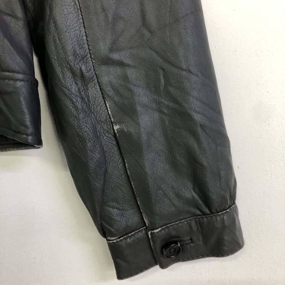 Japanese Brand Esnation Bis Lamb Leather Women Jacket Size S / US 4 / IT 40 - 11 Thumbnail