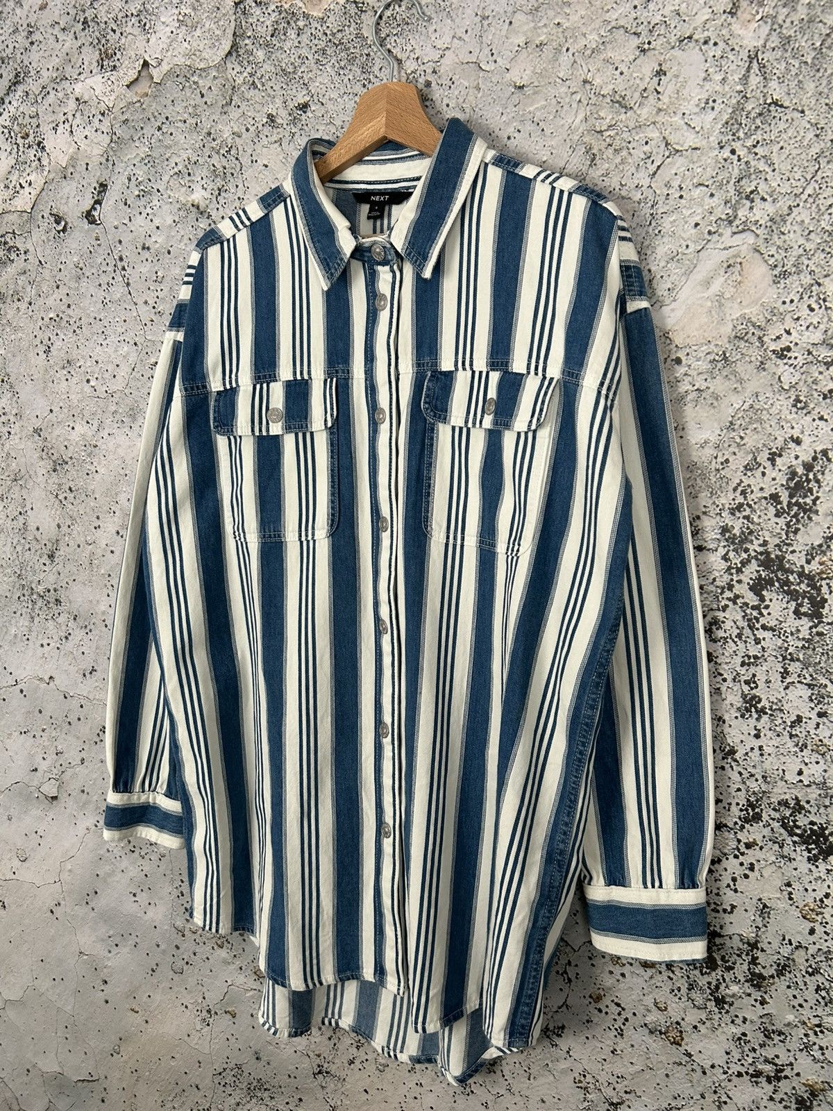 Other Next Oversized Shirt Streetwear Stripe Avant Garde Skate Size US S / EU 44-46 / 1 - 2 Thumbnail