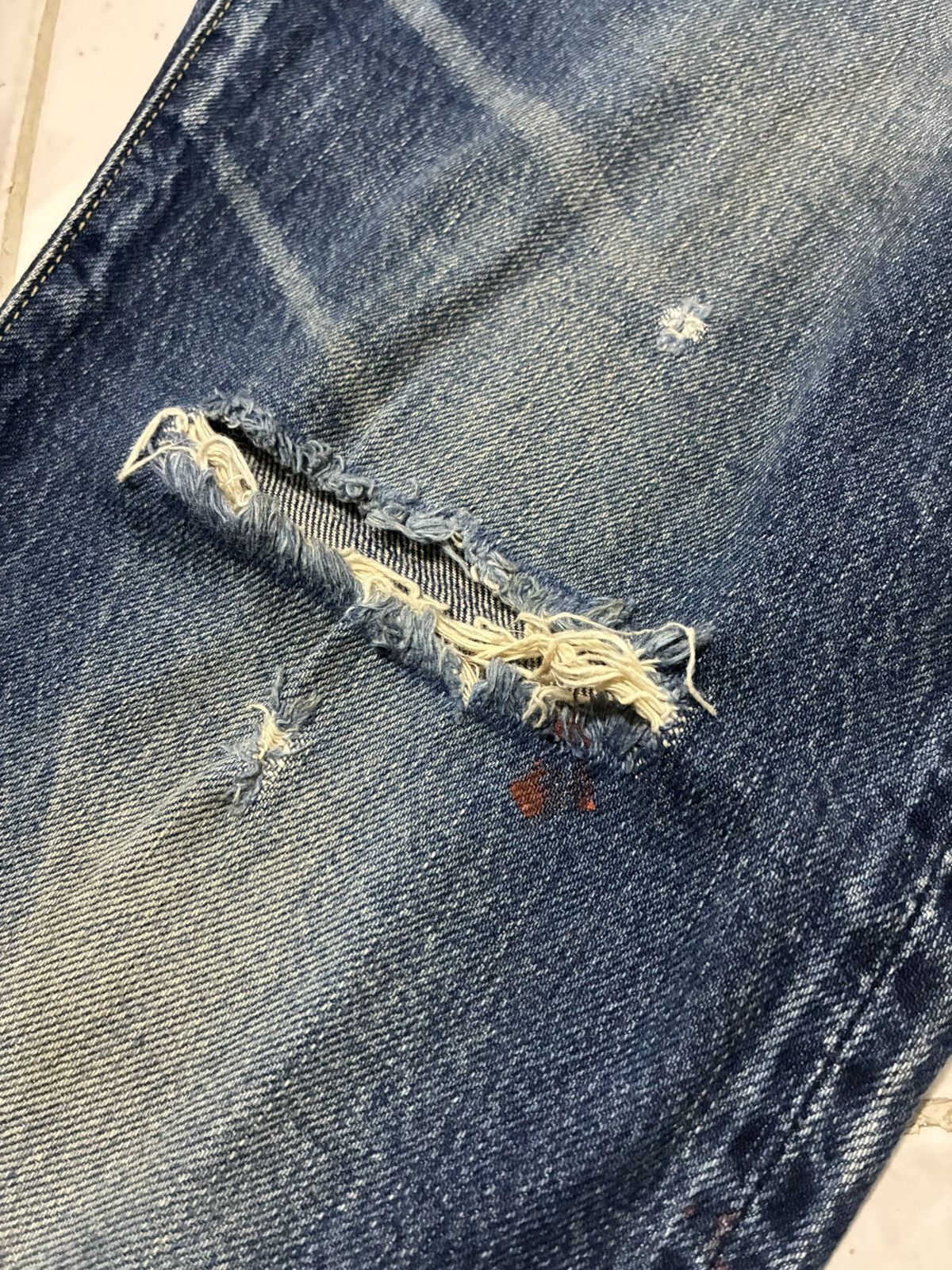 Hysteric Glamour Hysteric Glamour Distressed Studded Selvedge Jeans Size US 34 / EU 50 - 12 Thumbnail