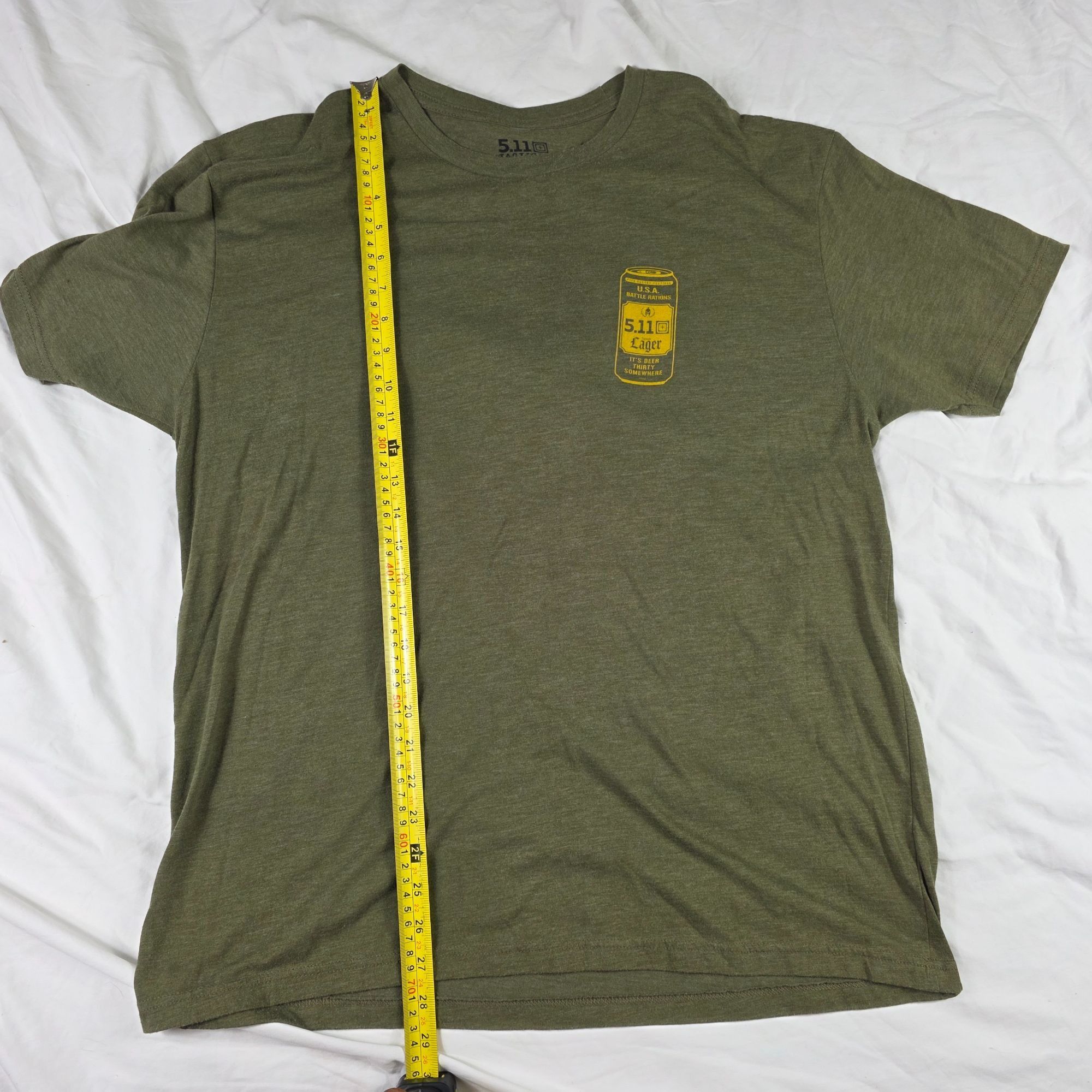 5.11 5.11 Tactical Battle Rations Mens XL Green T Shirt Casual Ou Size US XL / EU 56 / 4 - 9 Thumbnail