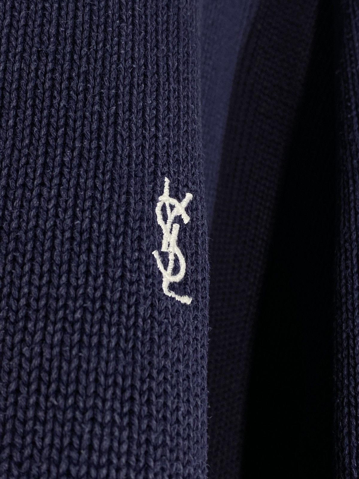 Yves Saint Laurent Vintage YSL Yves Saint Laurent Knit Full Zip Sweater Retro Size US XXL / EU 58 / 5 - 7 Thumbnail