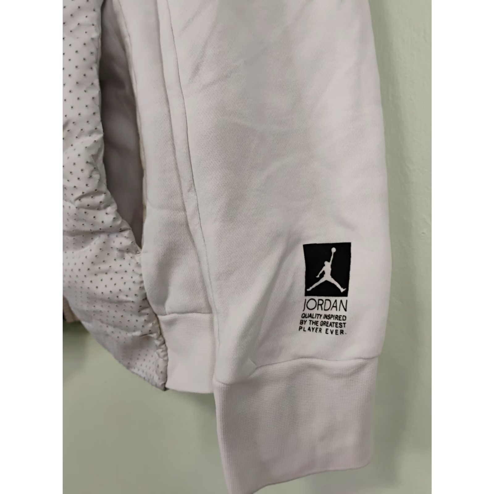 Jordan Brand Jordan Jumpman Full Zip Hoodie M White Unisex Adults Regular Sleeve Long Zip Solid, Hoodie, White, Full Zip, M, Jordan, Jumpman, Unisex, Medium Size US M / EU 48-50 / 2 - 5 Thumbnail