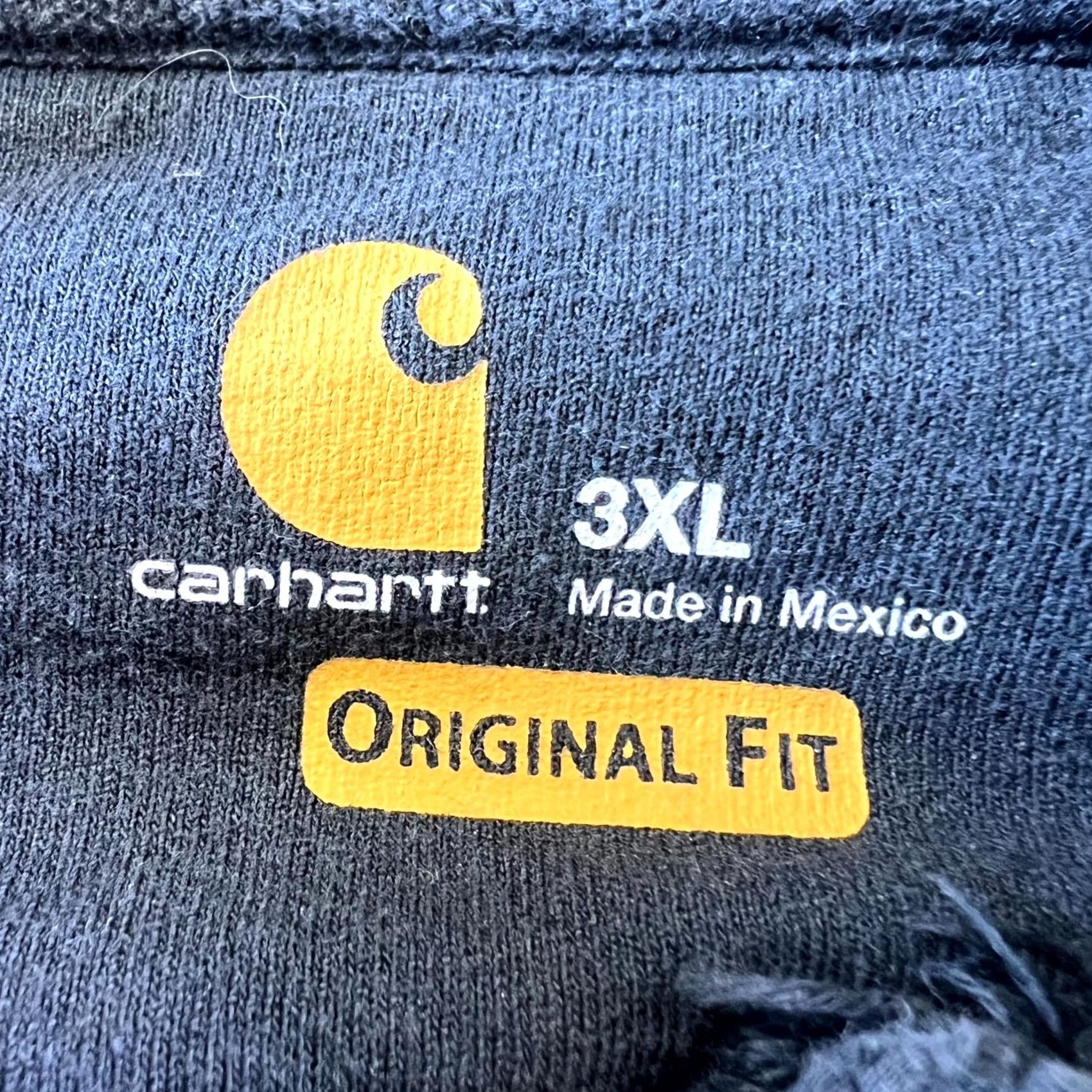 Carhartt Carhartt Hoodie Men's 3XL Black Cotton Full-Zip Fleece Lined Sweatshirt Travel Size US XXL / EU 58 / 5 - 5 Thumbnail