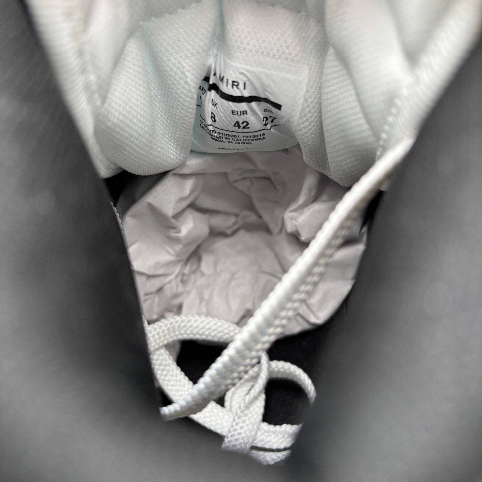 Amiri Amiri Skel High Top Sneakers ' Black, White ' | NEW! Size US 9 / EU 42 - 21 Thumbnail