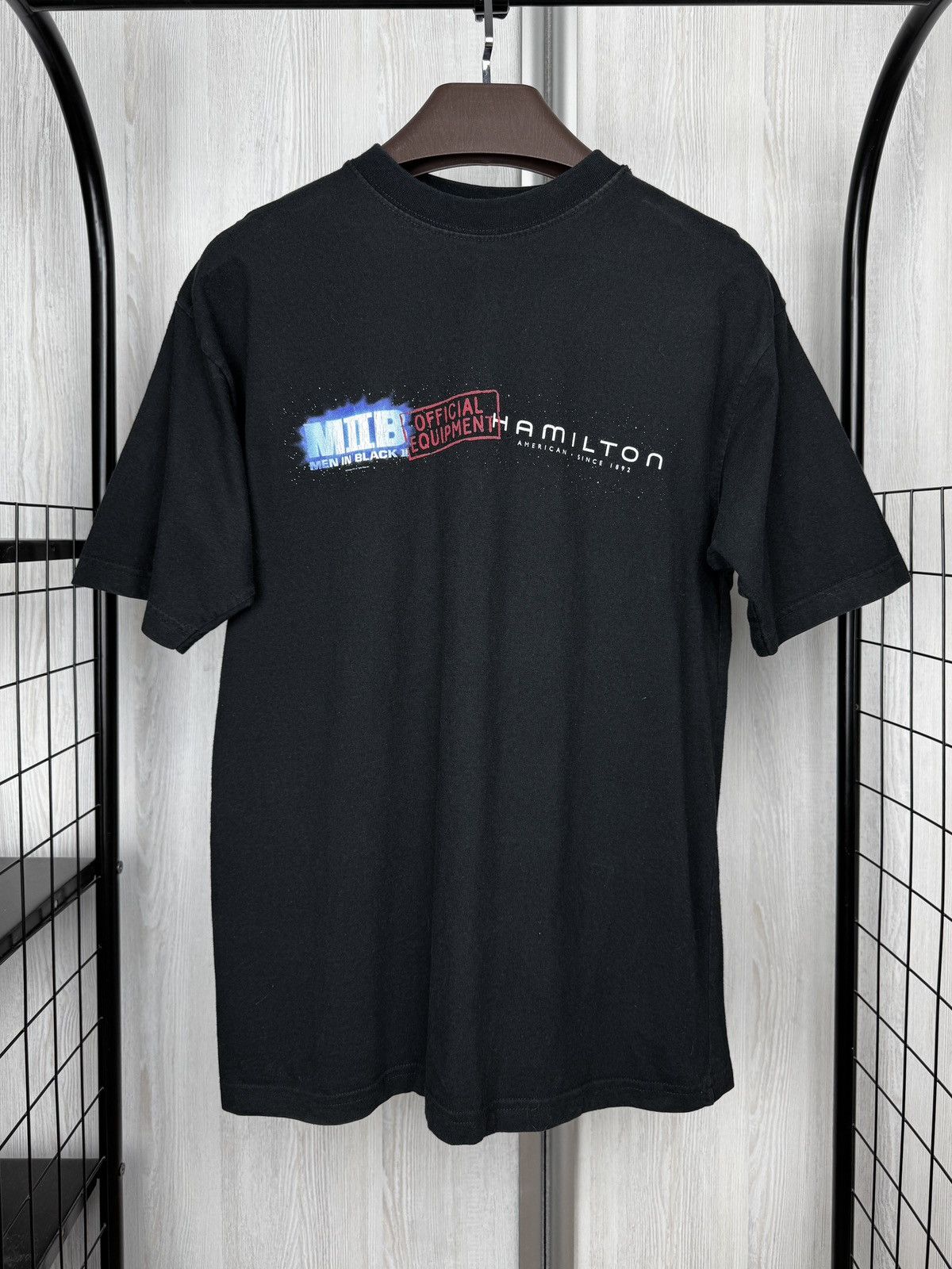 Hamilton Vintage 2002 Men In Black 2 Movie Promo Tee MIB Will Smith Size US L / EU 52-54 / 3 - 2 Thumbnail