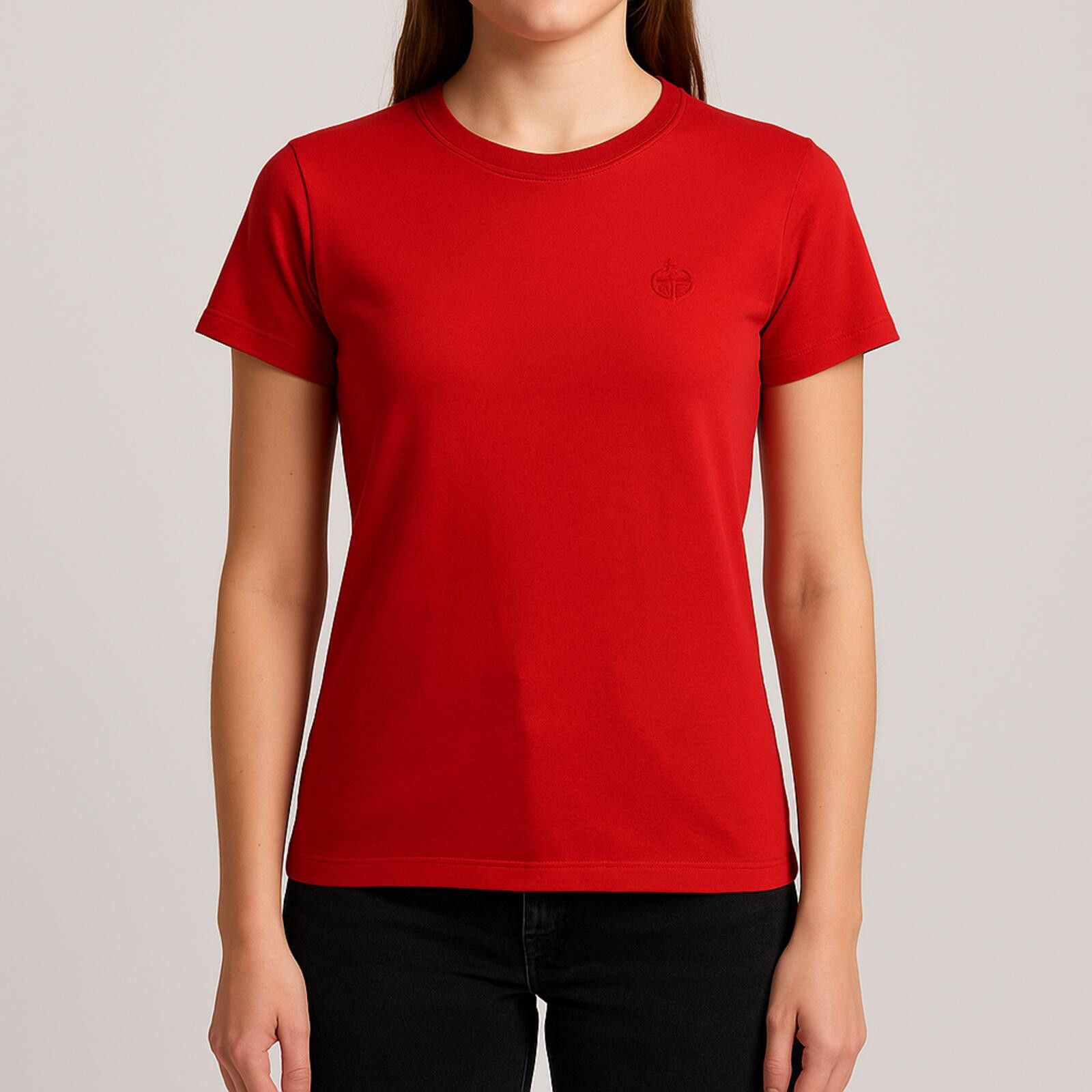 Other Baxter & Wells Vintage Red Solid T-Shirt Womens Small Size S / US 4 / IT 40 - 2 Thumbnail