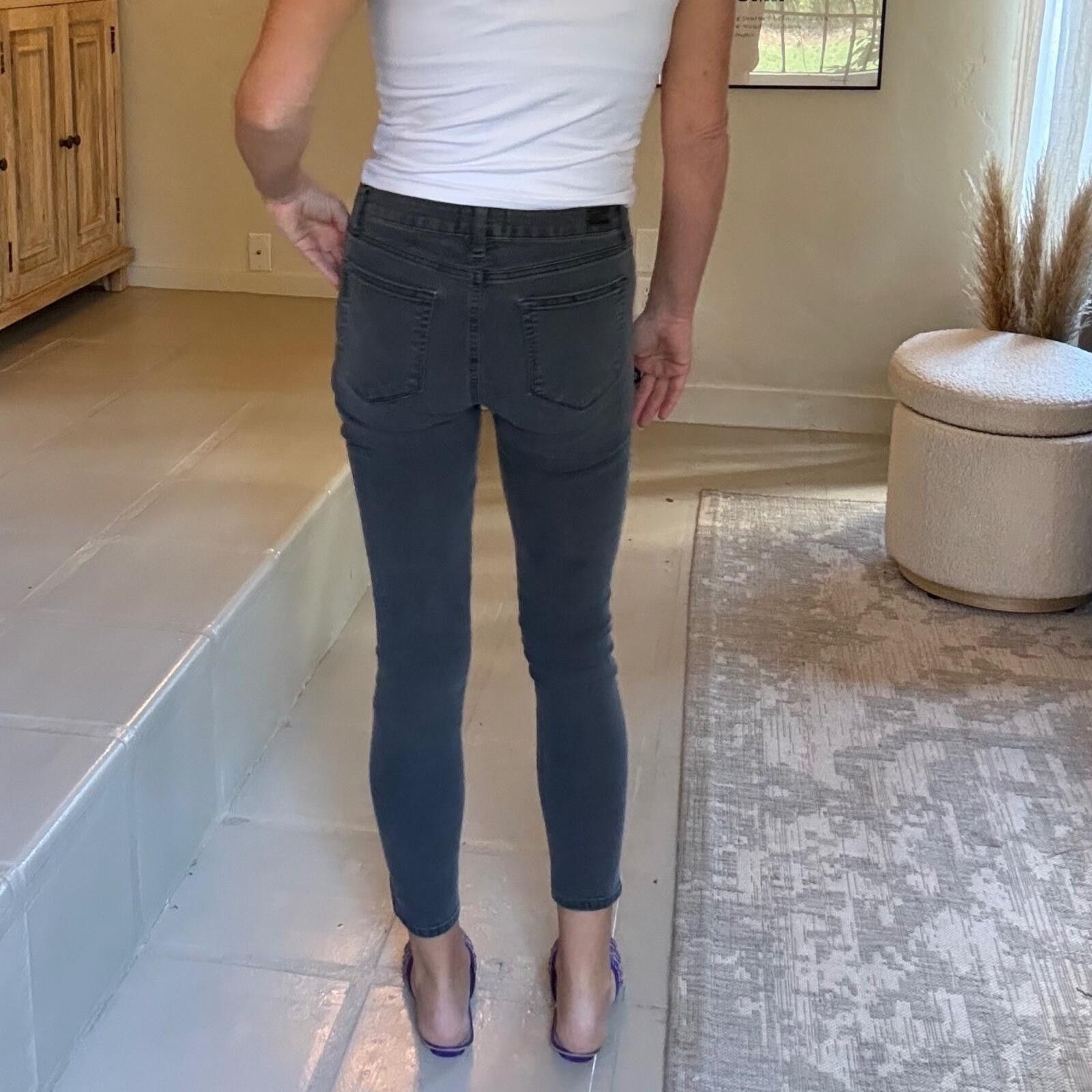 Joe's Joe's Jeans Women Charcoal Grey Skinny Ankle Jeans 29 Size 29" - 4 Thumbnail