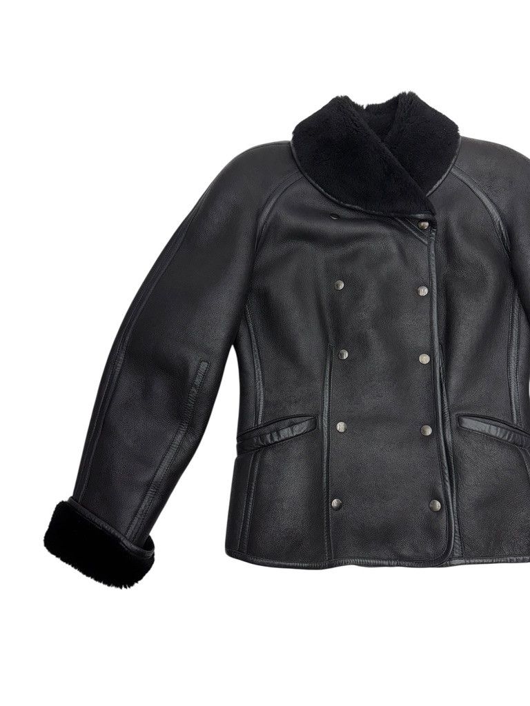Kenzo Kenzo Black Shearling Leather Jacket Size M / US 6-8 / IT 42-44 - 3 Thumbnail