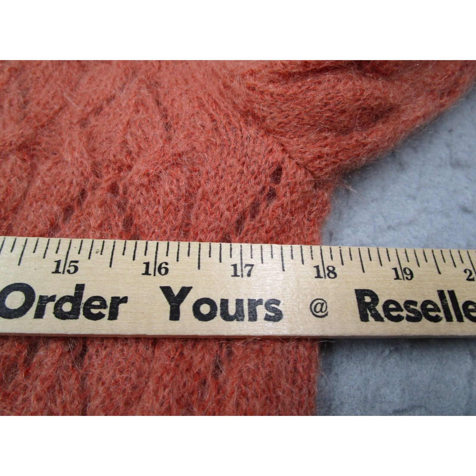 Vintage Los Angeles Atelier & Other Stories Women Orange Crew Neck Long Sleeve Mohair Wool Polyamide Knit Pullover Sweater Small Vintage: No? Size S / US 4 / IT 40 - 5 Thumbnail
