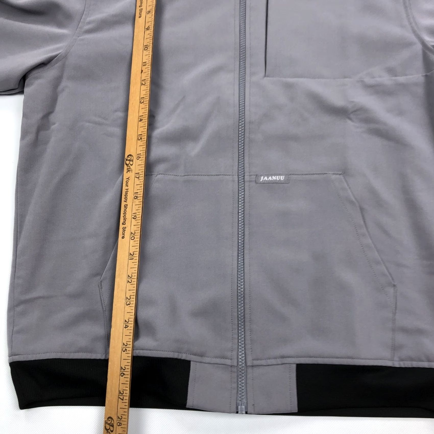 Vintage JAANUU Bomber Jacket Full Zip Gray Black Size M Men Shirt? Size US M / EU 48-50 / 2 - 5 Thumbnail