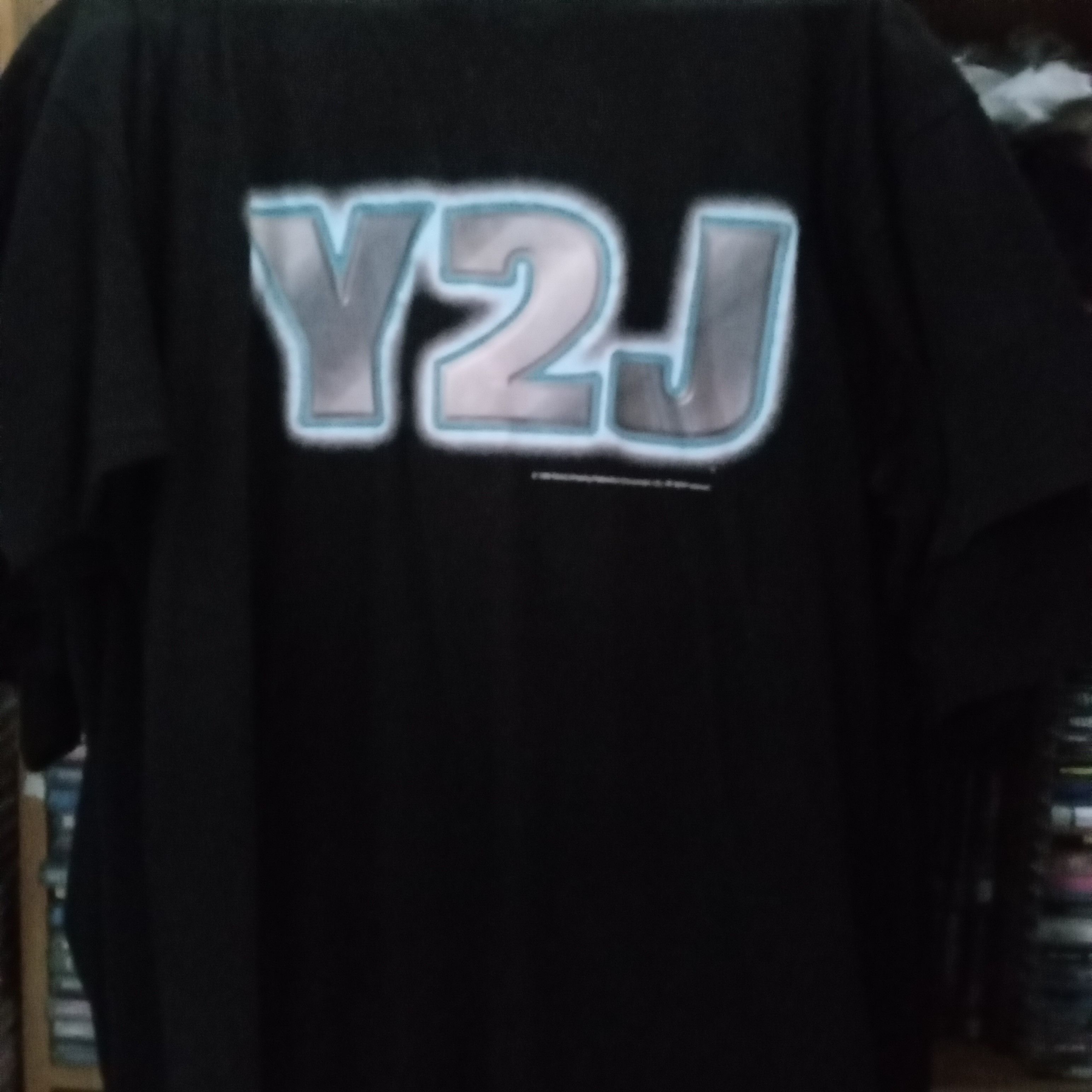Vintage WWF Chris Jericho T Shirt L 1999 Wrestling Y2J Print