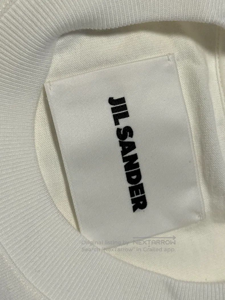 Jil Sander Jil Sander Men's Classic White Logo Short Sleeve Cotton T- Size US S / EU 44-46 / 1 - 7 Thumbnail