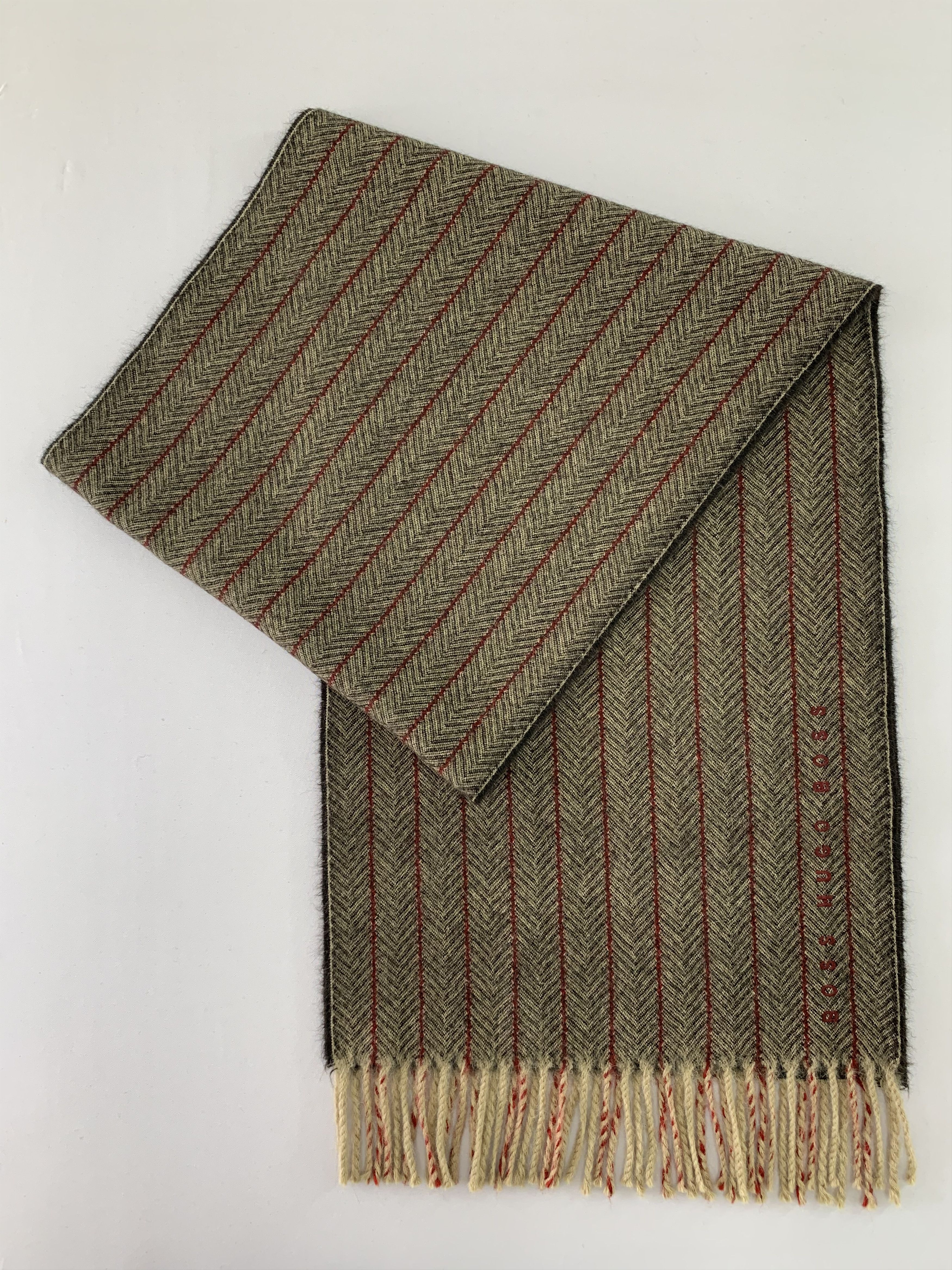 Hugo Boss Boss Scarf Wool Muffler Neck Wrap BL4310 Size ONE SIZE - 2 Thumbnail