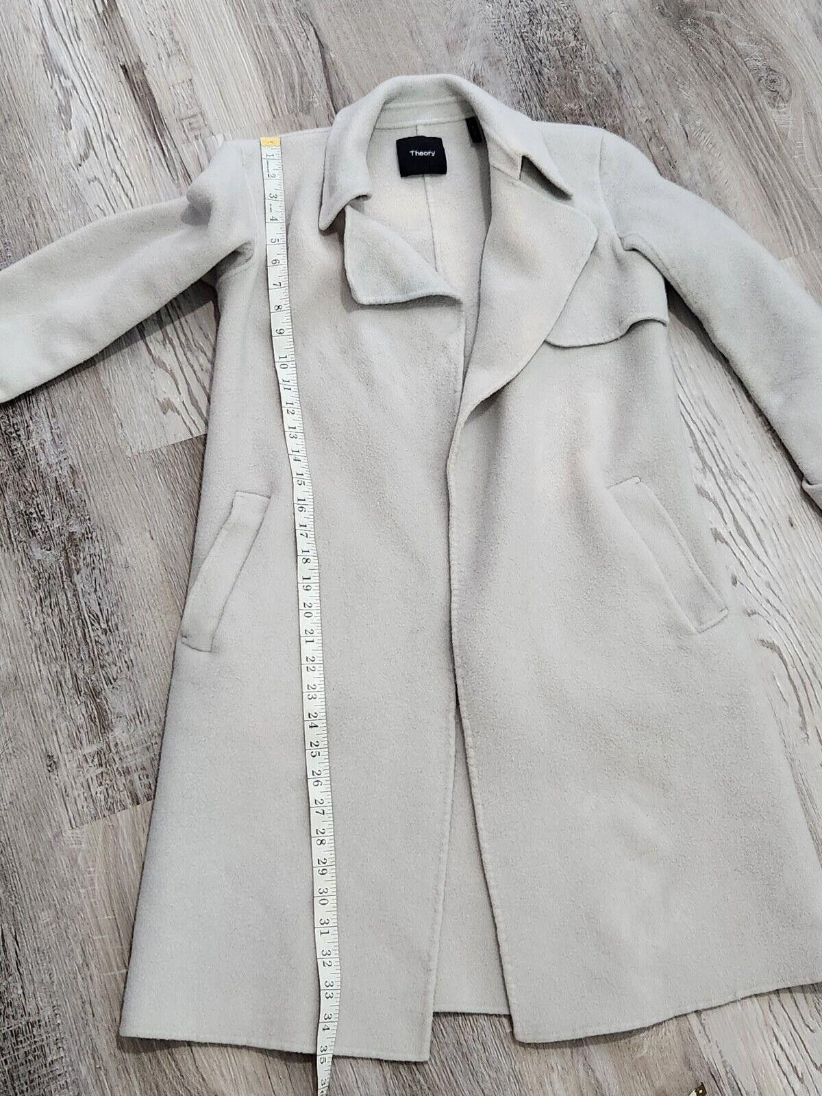 Theory Theory Coat Womens Small Gray Wool And Cashmere Please Read Size S / US 4 / IT 40 - 10 Thumbnail