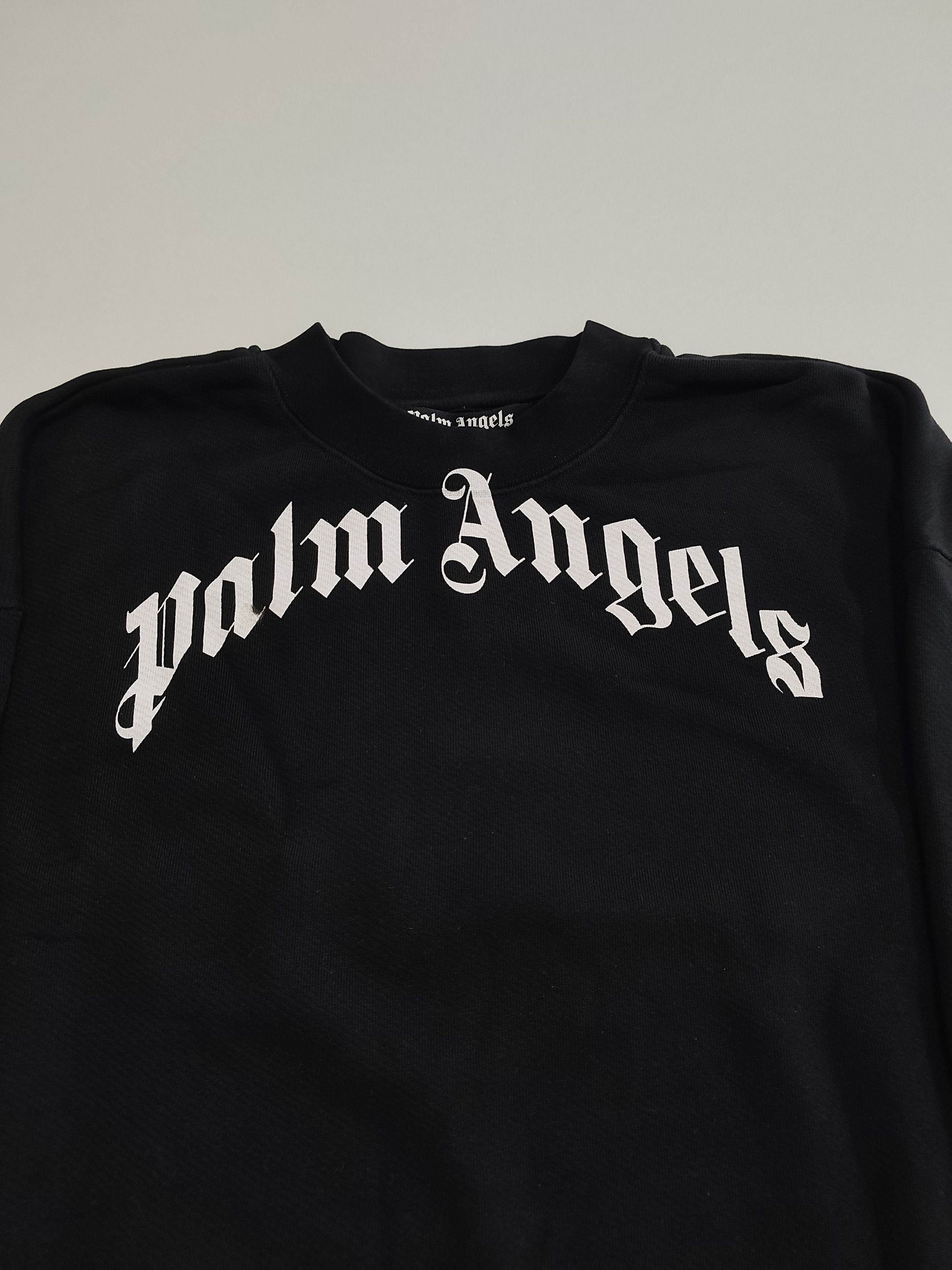 Palm Angels Palm Angels "Curved Logo Sweatshirt" Size US XL / EU 56 / 4 - 2 Thumbnail