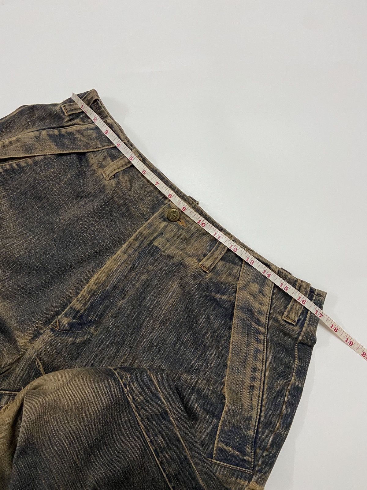 Jean Charles De Castelbajac CASTELBAJAC SPORTS DISTRESSED BAGGY JEANS Size US 34 / EU 50 - 15 Thumbnail