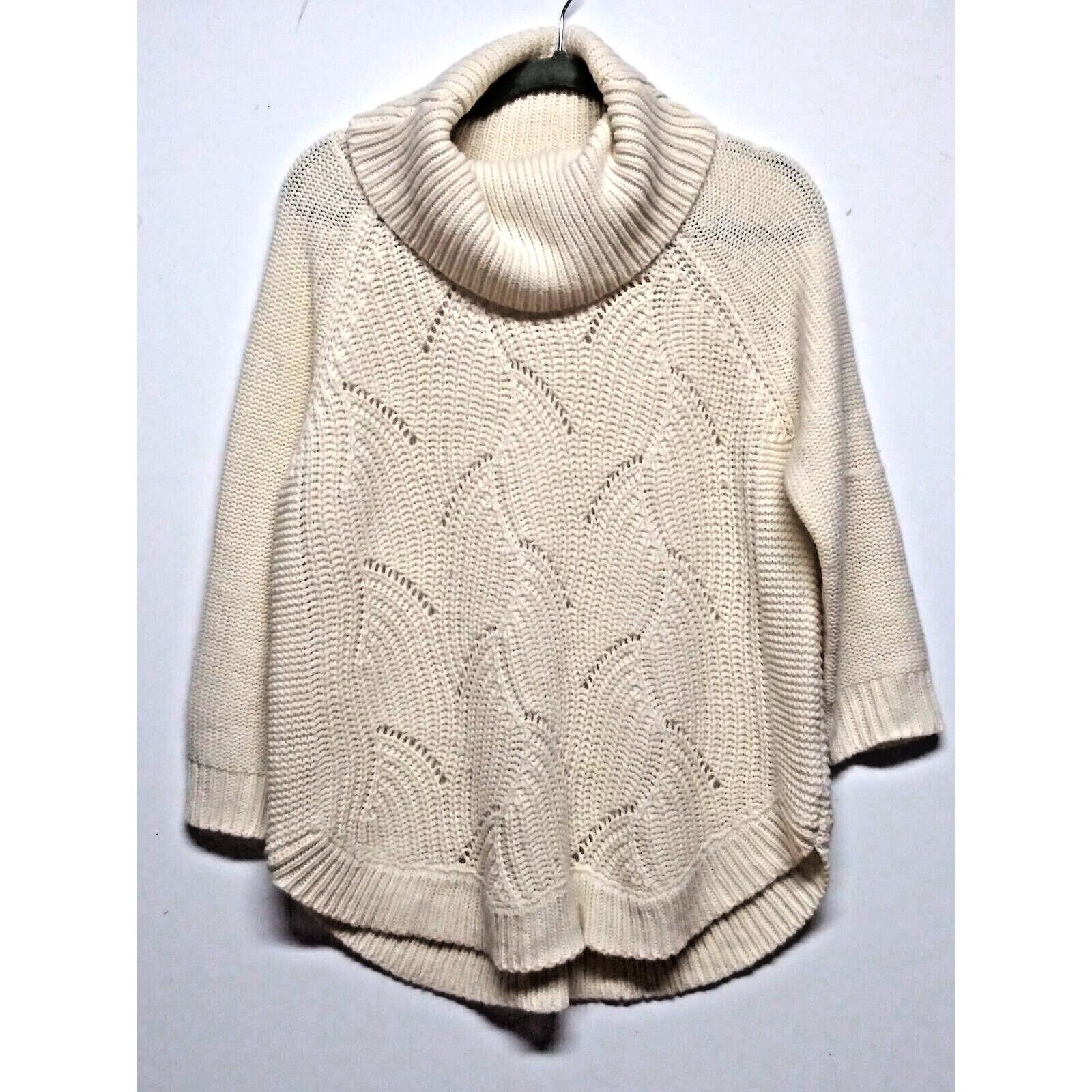 Designer JOHN PAUL RICHARD Sweater Cowl Neck Women's Large Ivory Size L / US 10 / IT 46 - 3 Thumbnail