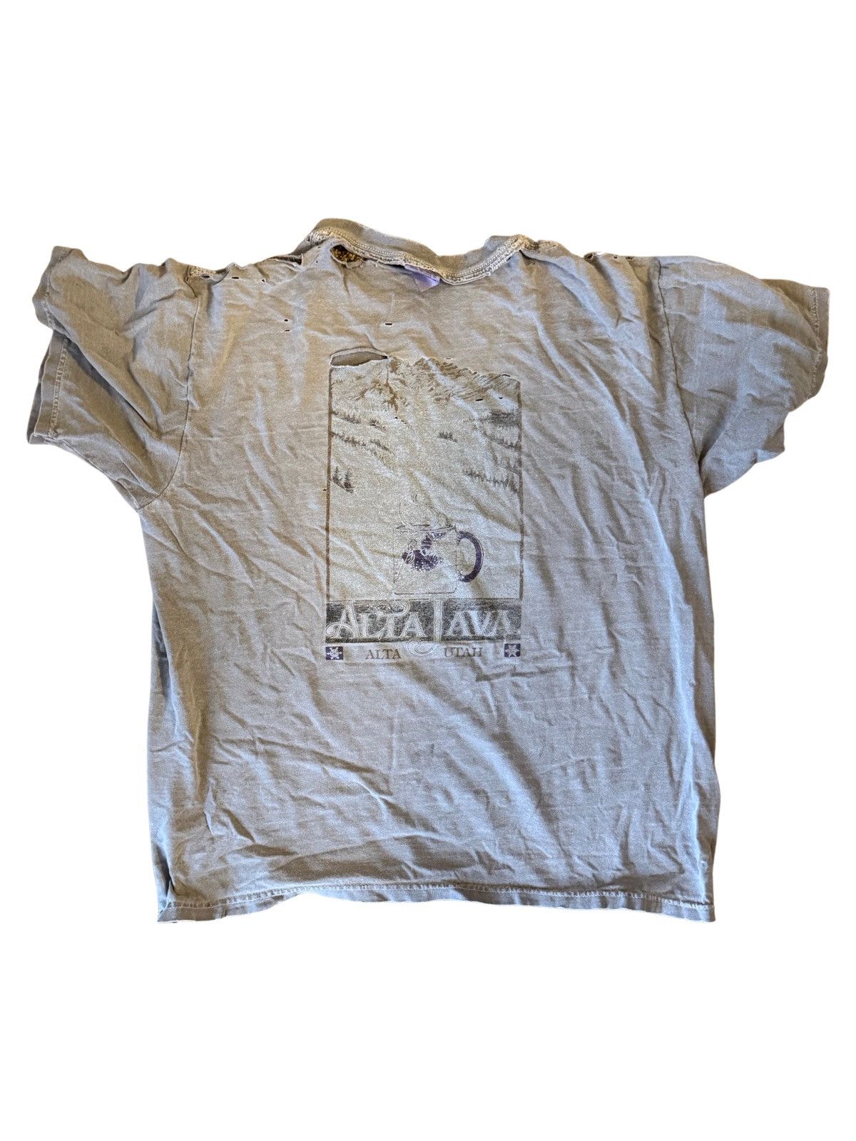 Other Vintage Alta Utah Distressed Tourist Tee L Grunge Ski Shirt Size US L / EU 52-54 / 3 - 2 Thumbnail