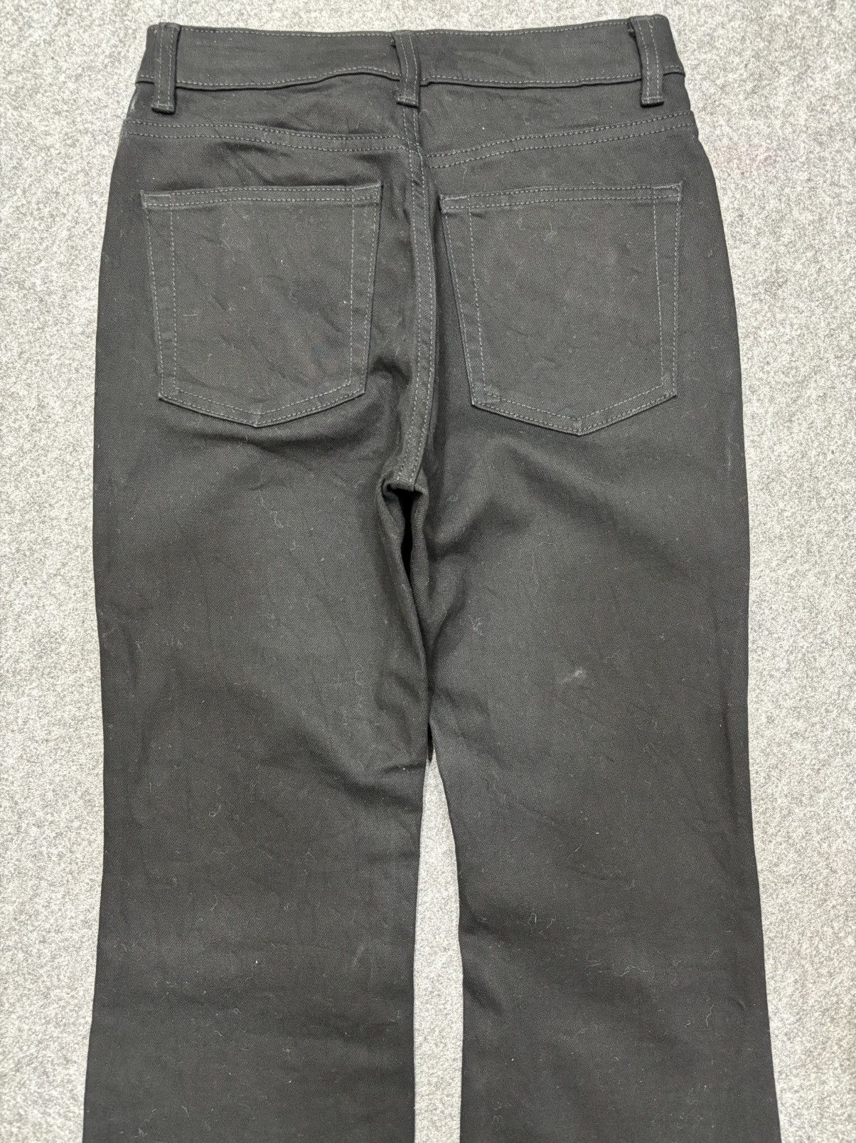 GU 💥Flare💥Japanese Brand GU Superblack Elastic Denim F693 Size US 26 / EU 42 - 13 Thumbnail