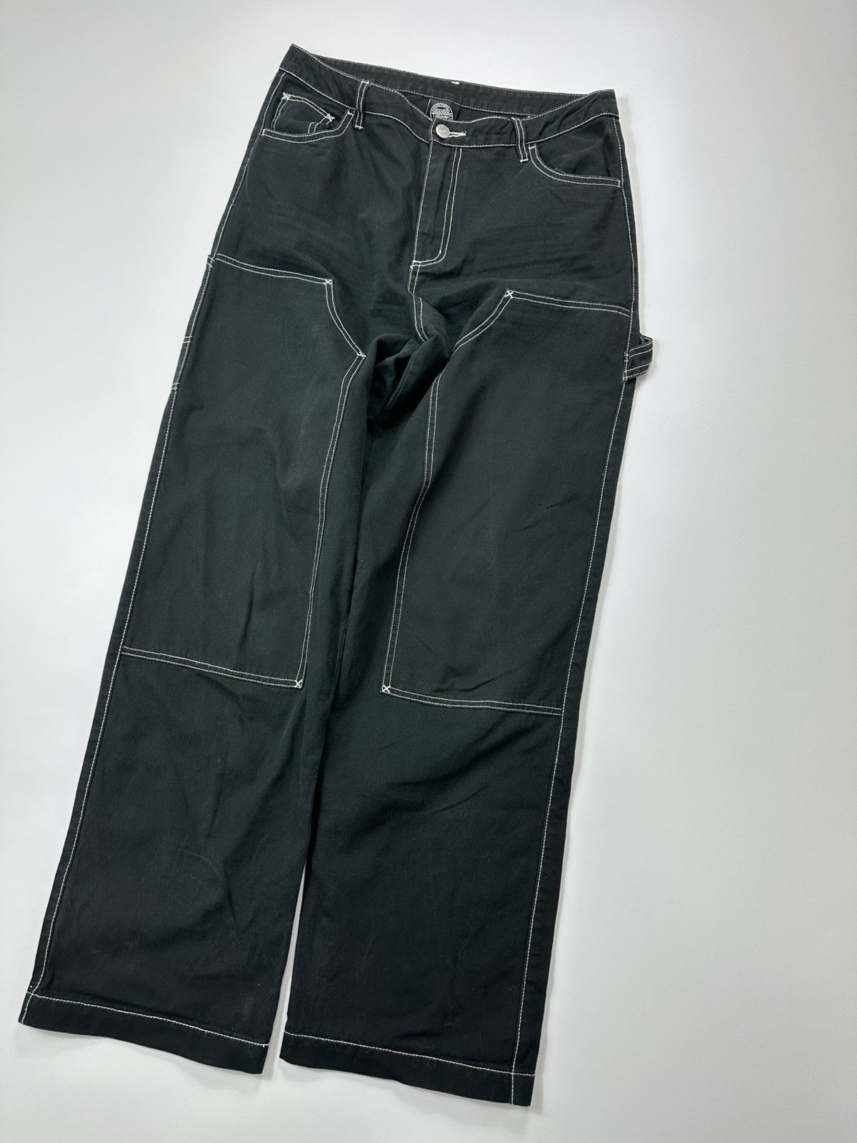 Santa Cruz Skateboards Santa Cruz Double Knee Baggy Pants Black Size US 34 / EU 50 - 4 Thumbnail