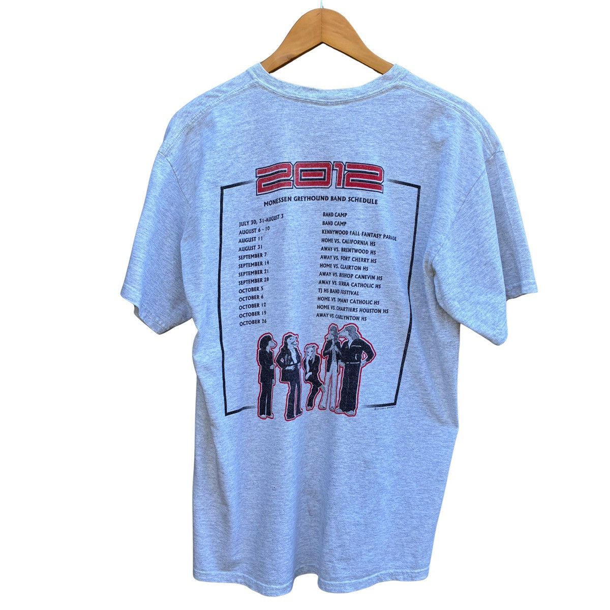 Band Tees Monessen Greyhound Band T-Shirt Journey Rock Band Parody Size US L / EU 52-54 / 3 - 2 Thumbnail