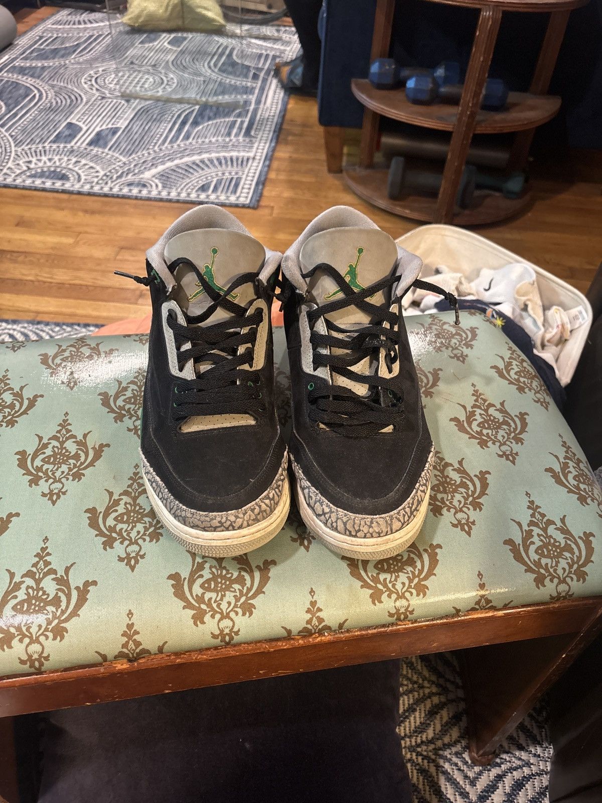 Jordan Brand Pine Green Jordan 3 Size US 11.5 / EU 44-45 - 6 Thumbnail