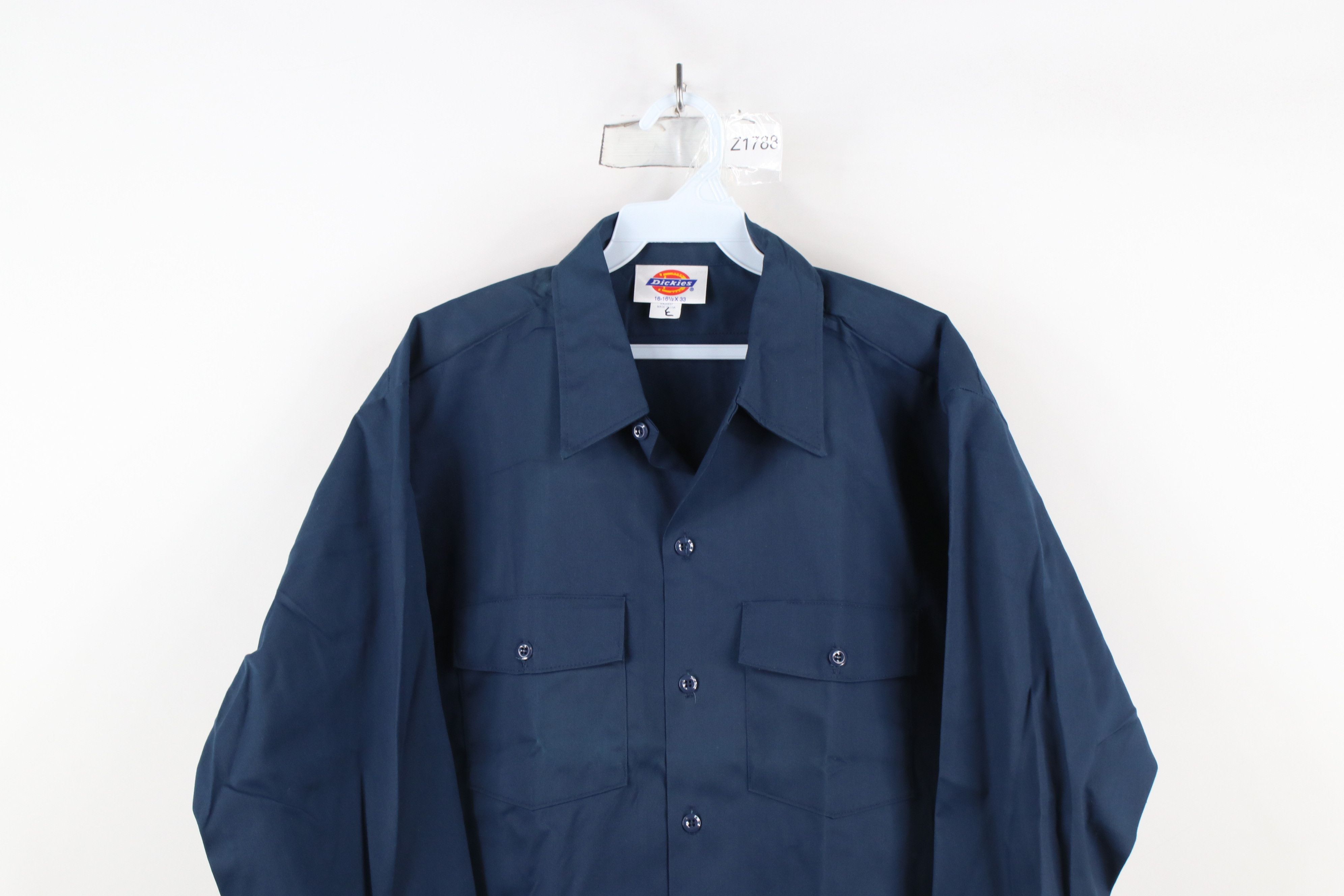 Vintage 70s Dickies Workwear Mechanic Collared Button Shirt