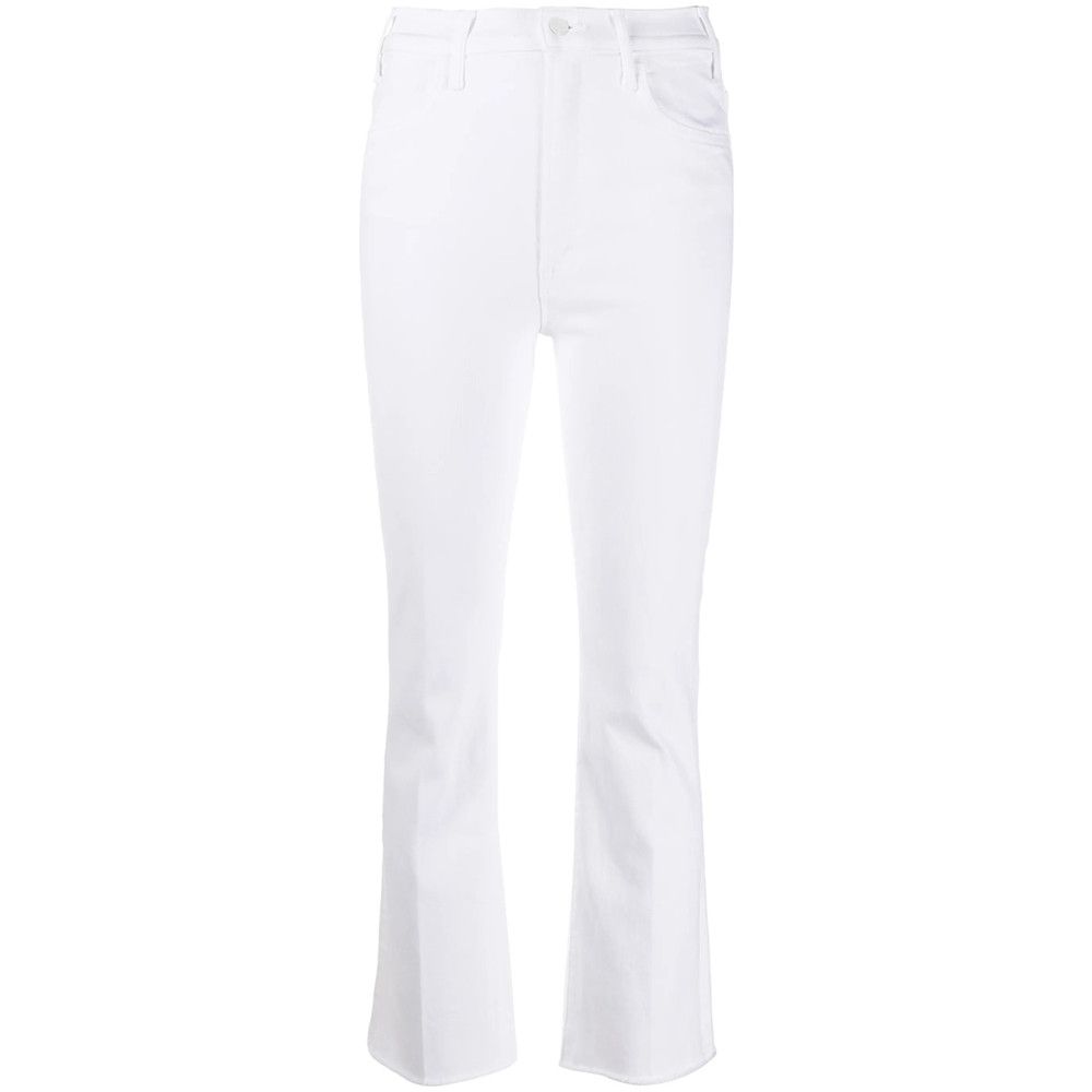 MOTHER Mother WHITE Denim - Bootcut Jeans Size 24" / US 00 / IT 34 - 1 Thumbnail