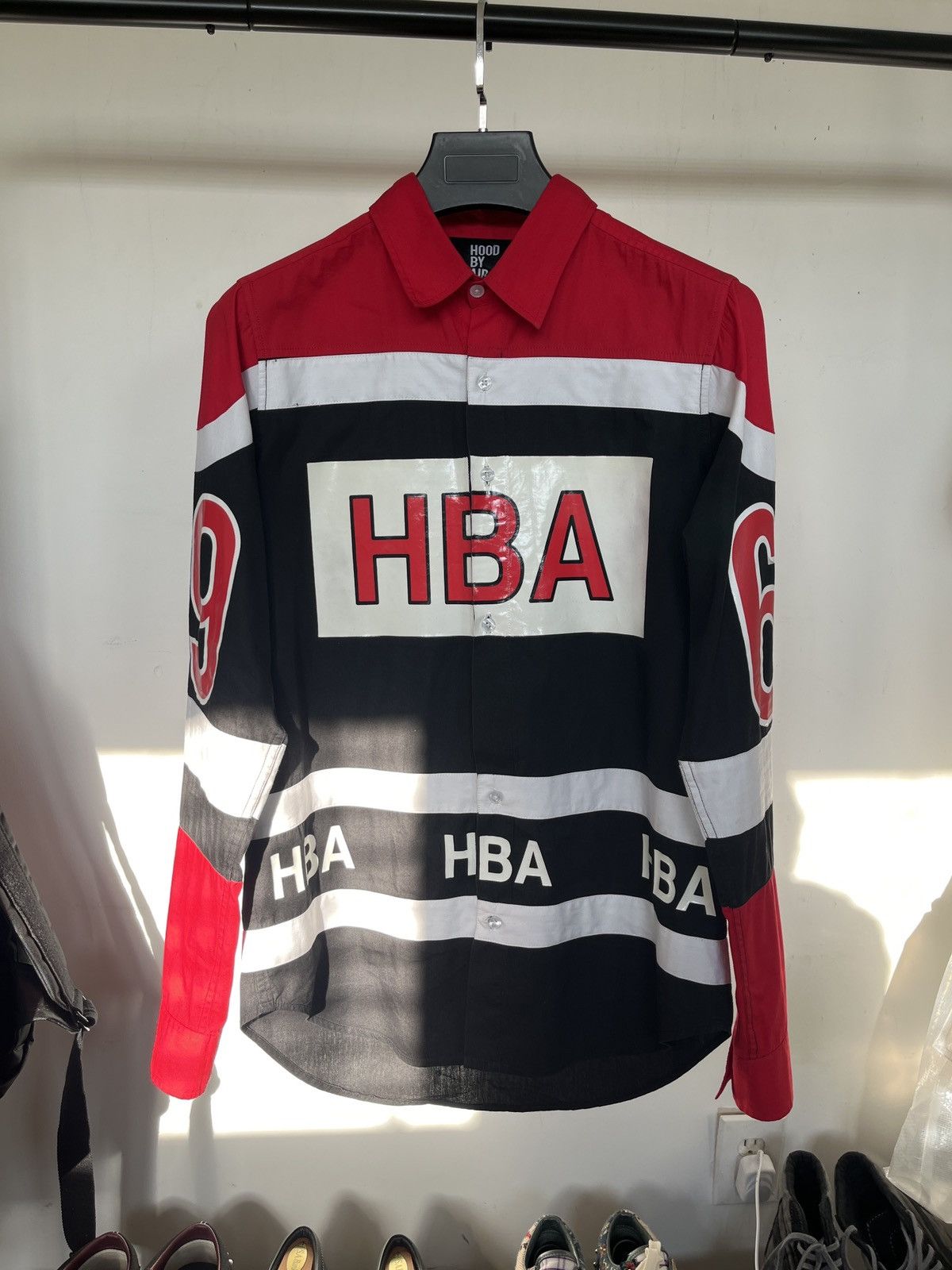 Hood By Air Hoodbyair 69 hockey button shirt | Grailed