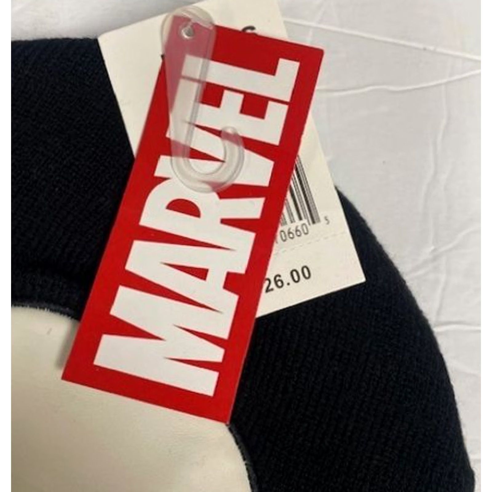 Vintage Marvel The Punisher Skull Beanie Hat, Black One Size, Knit Winter Cap, Beanie, Skull, Marvel, Men & Women, Casual, Winter, XS? Size ONE SIZE - 3 Thumbnail