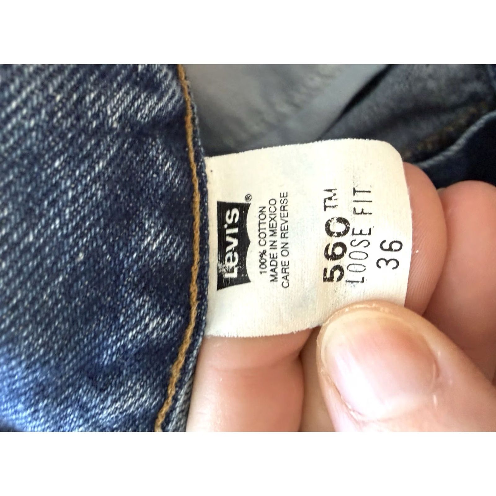 Levi's VINTAGE Levi's 550 Relaxed Fit Denim Shorts Mens 36 Medium Wash Y2K Street Jorts Bermuda 5-Pocket Navy Blue Mens Size US 36 / EU 52 - 7 Thumbnail