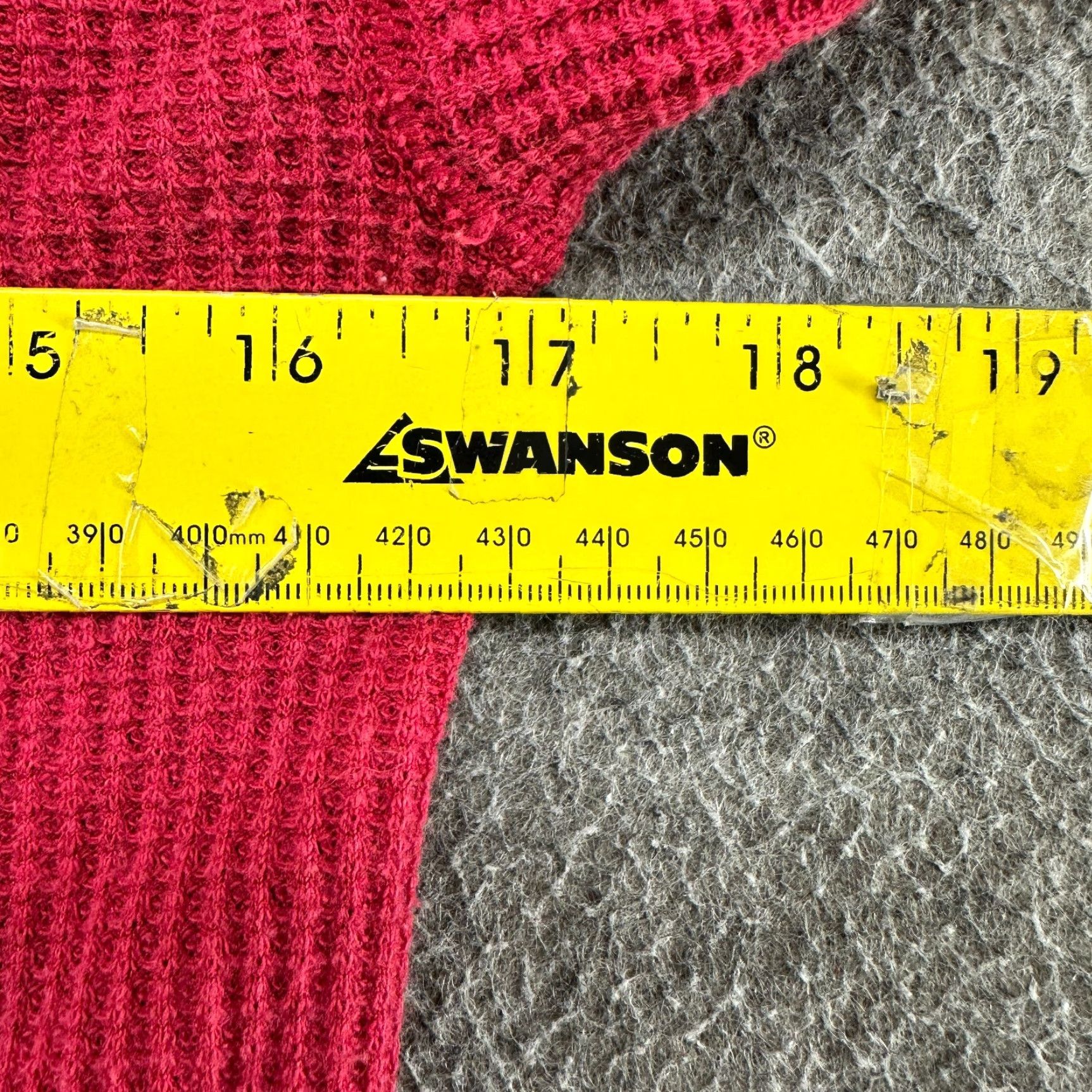 Vintage VINTAGE Gitano Shirt Mens L Red Pullover Thermal Waffle Knit Cotton Solid Embroidered 90s Mens L Red Coat? Size US L / EU 52-54 / 3 - 7 Thumbnail