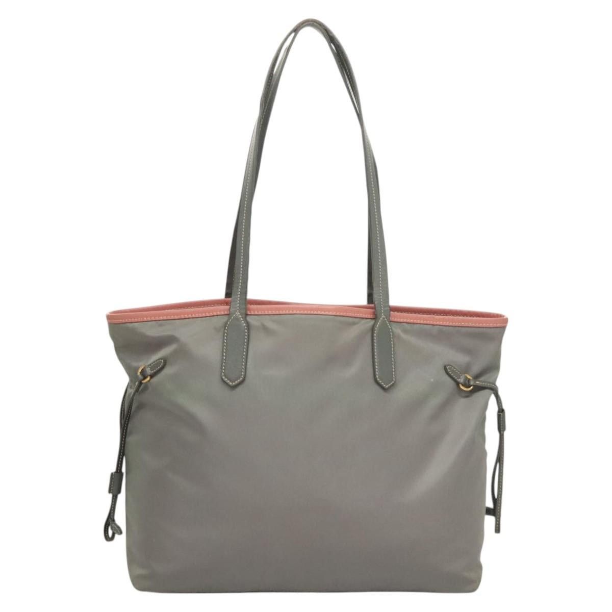 Prada PRADA Tote Bag Nylon Gray Gold Size ONE SIZE - 3 Thumbnail