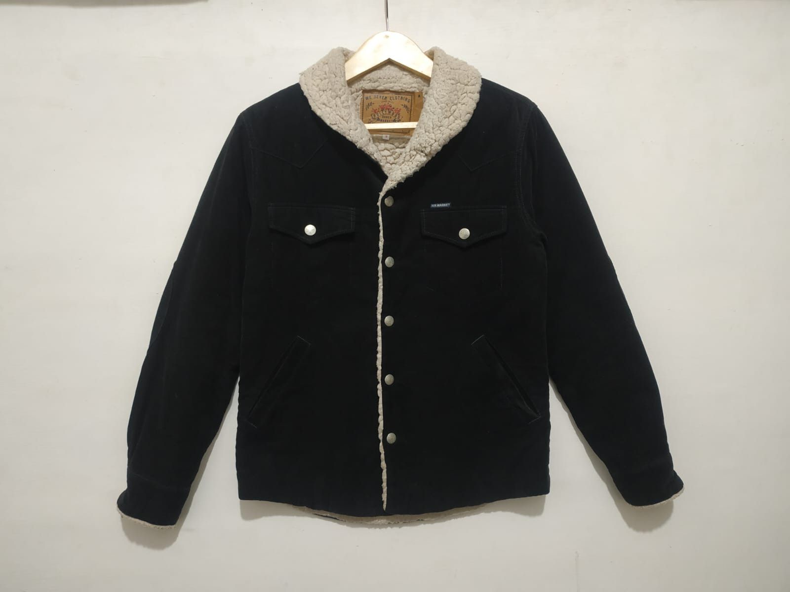 Blue Blue Japan Fit S to M, HR Market Corduroy Shawl Collar Sherpa Jacket Size US M / EU 48-50 / 2 - 1 Thumbnail