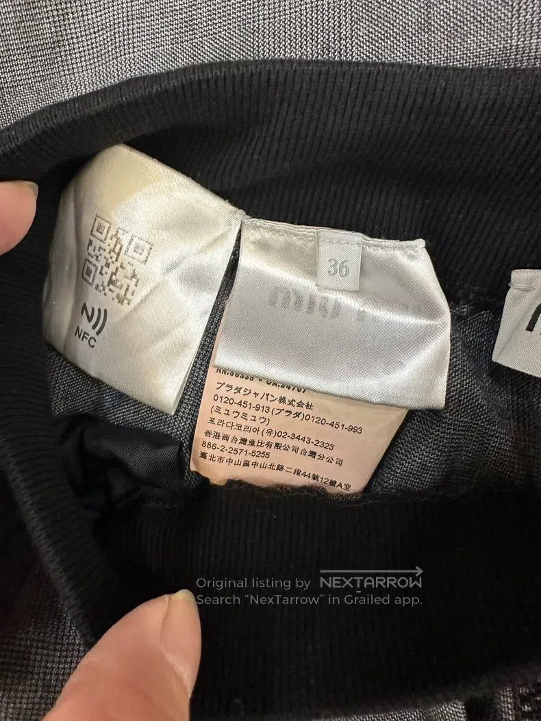 Miu Miu Miu Miu 36 Ribbon letter slacks Size 35" - 5 Thumbnail
