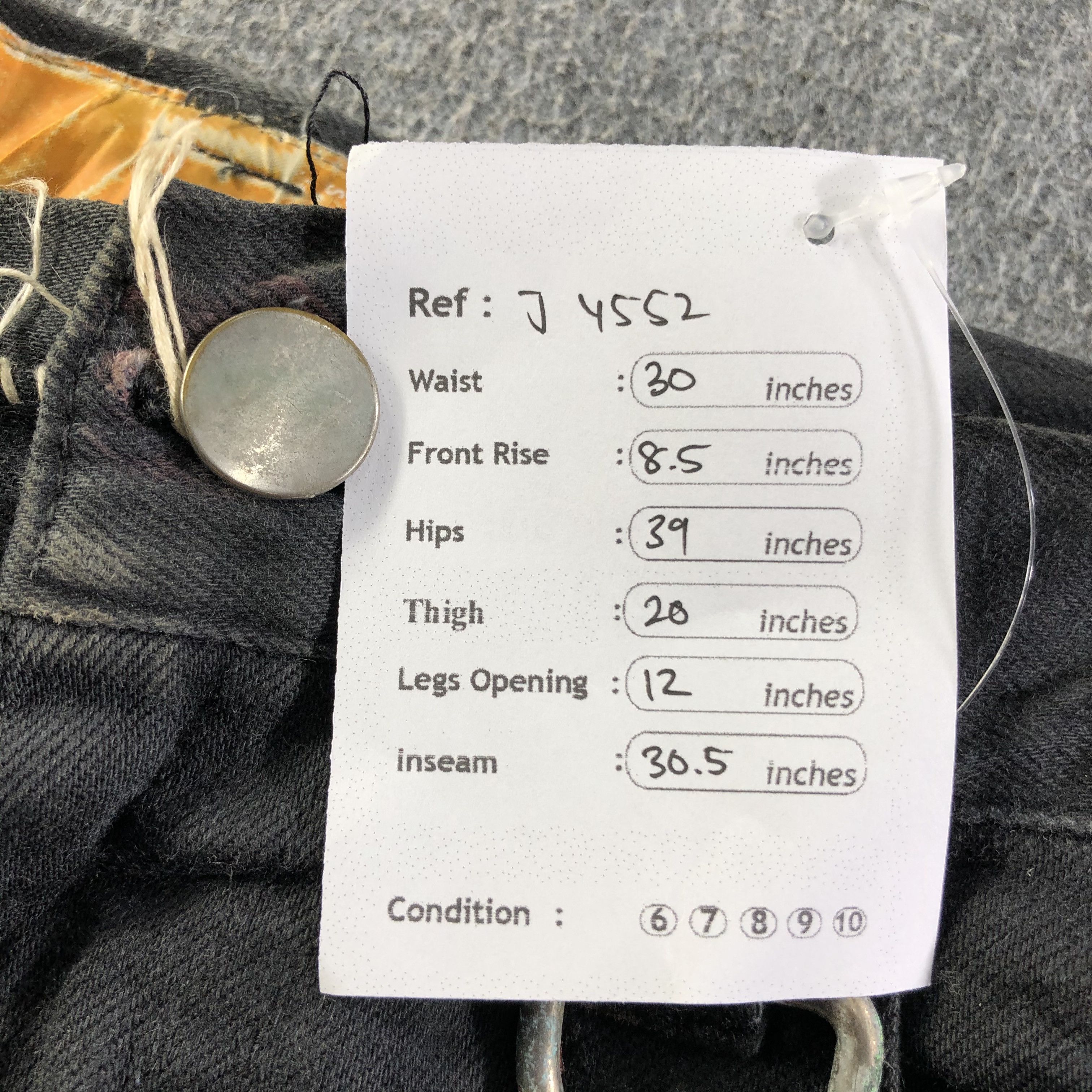 Nozomi Ishiguro Vintage Nozomi Ishiguro Bondage Jeans-J4552 Size US 30 / EU 46 - 10 Thumbnail