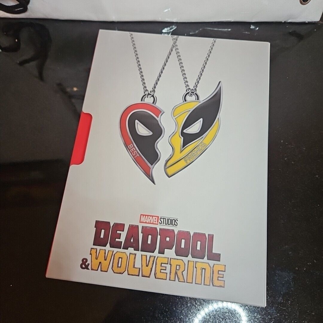 Marvel Comics Deadpool Wolverine BFF Hat Sling Bag Socks Notebook Gift Bun Size ONE SIZE - 6 Thumbnail