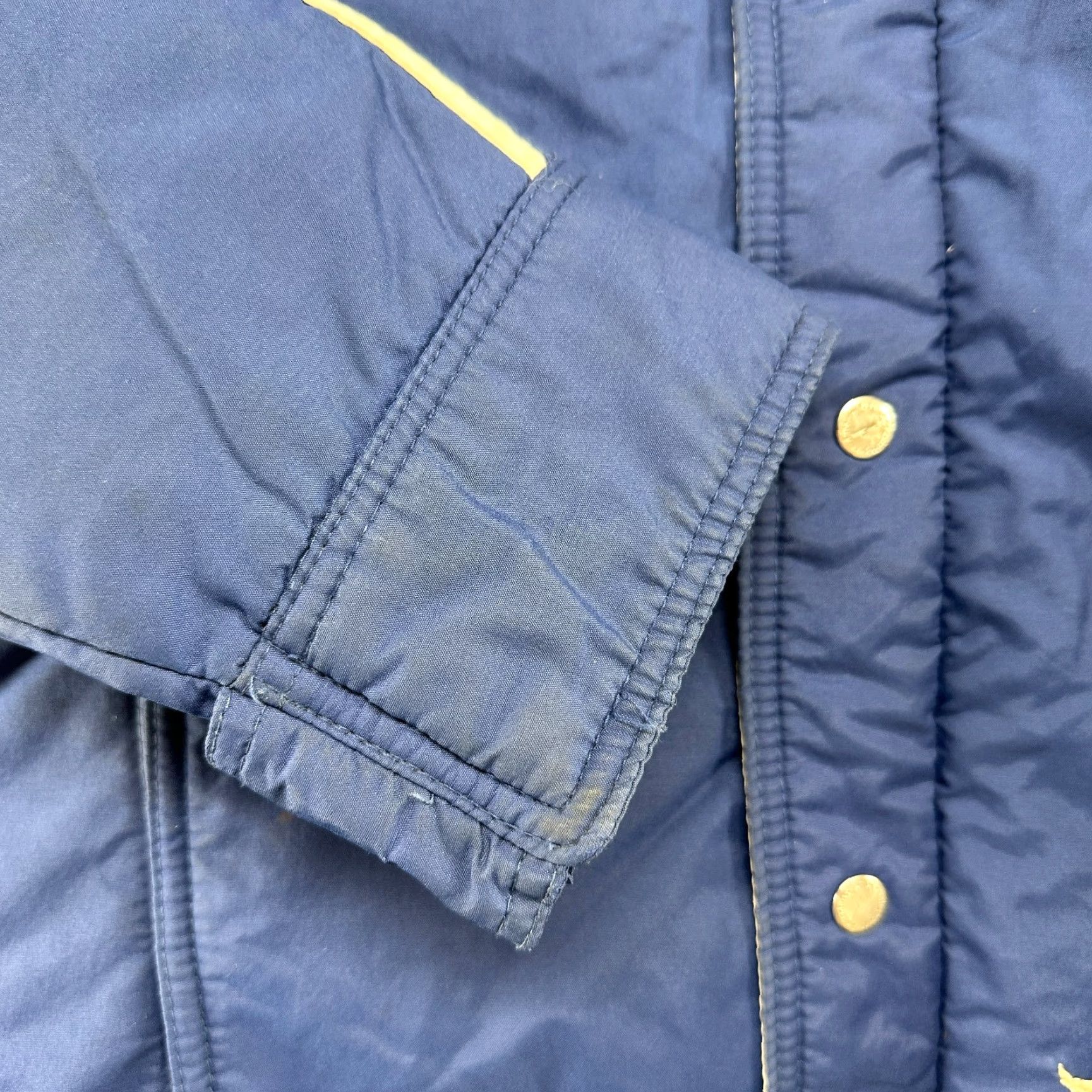 Vintage VINTAGE Powder Gear Jacket Mens XL Blue Parka Puffer Quilted Lined Down 90s Size US XL / EU 56 / 4 - 4 Thumbnail