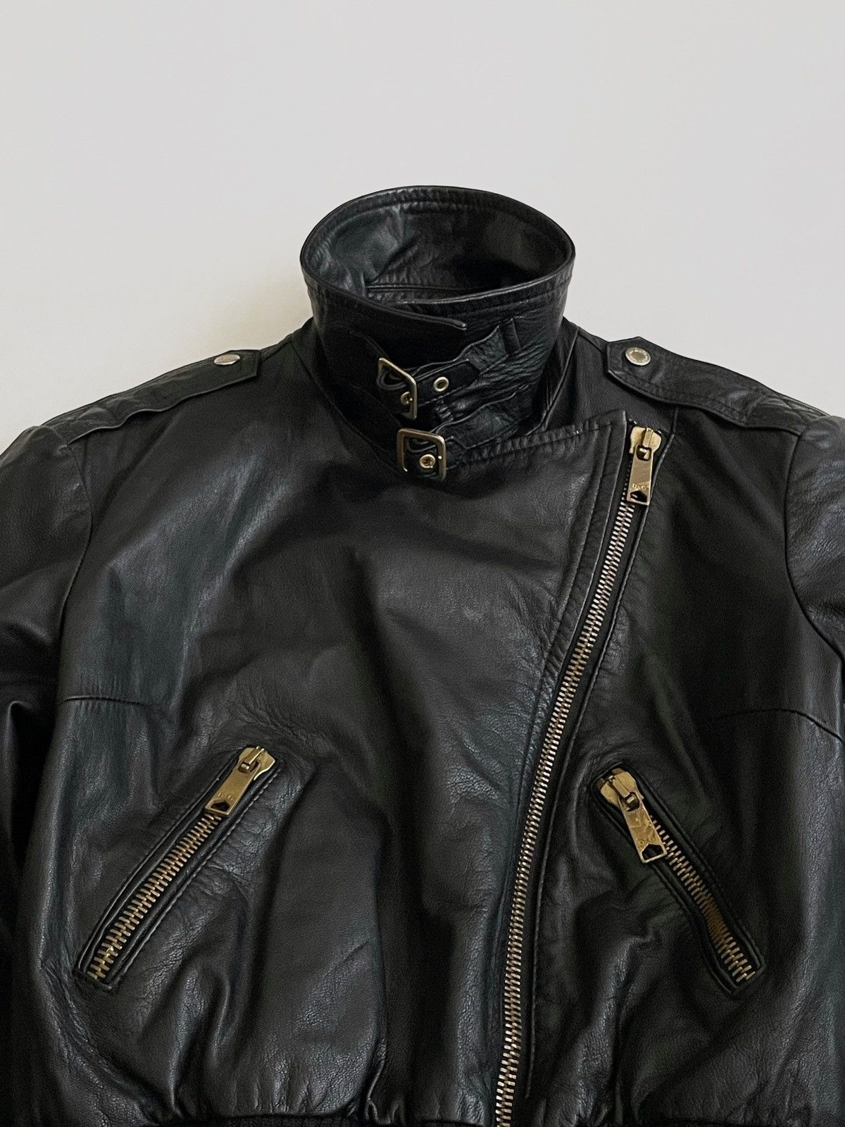 Dolce & Gabbana Dolce Gabbana leather biker jacket Size S / US 4 / IT 40 - 5 Thumbnail