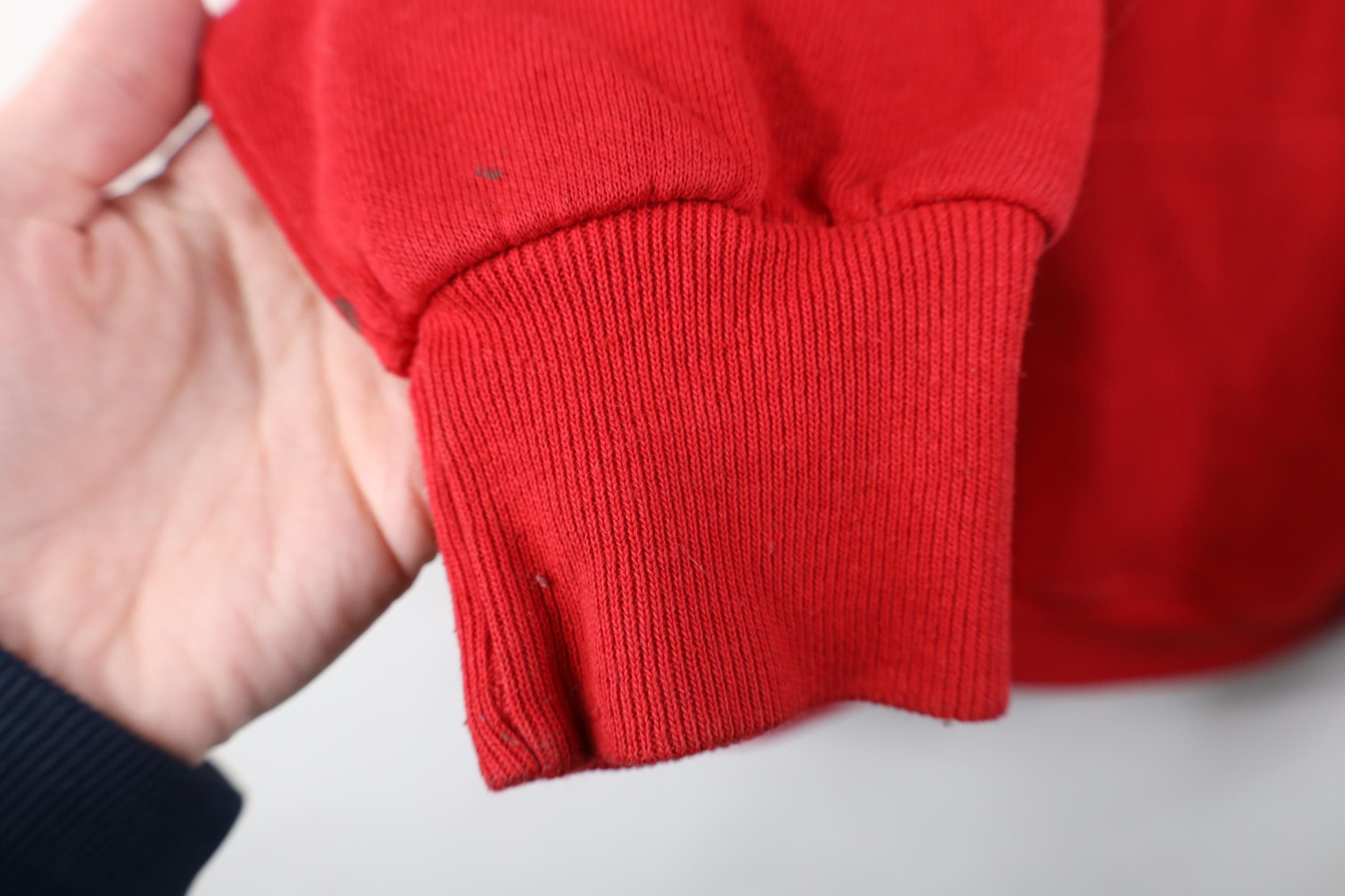 Vintage Vintage 80s 90s Streetwear Blank Hoodie Sweatshirt Red USA Size US L / EU 52-54 / 3 - 7 Thumbnail