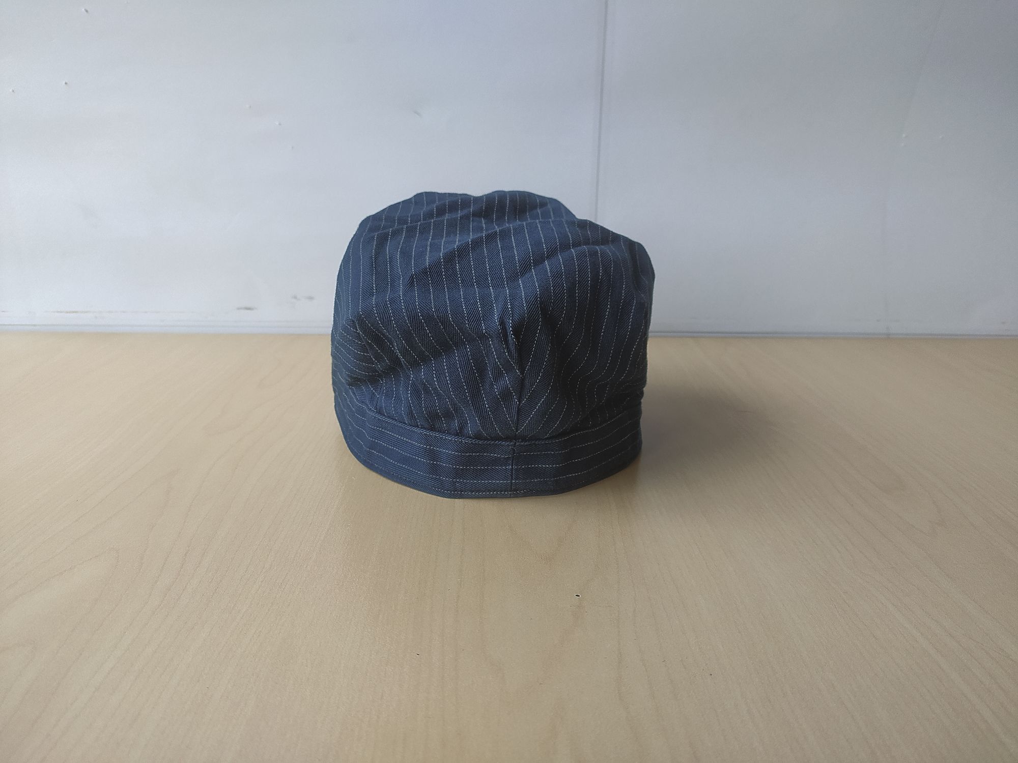 Double RL Striped Denim Newsboy Cap