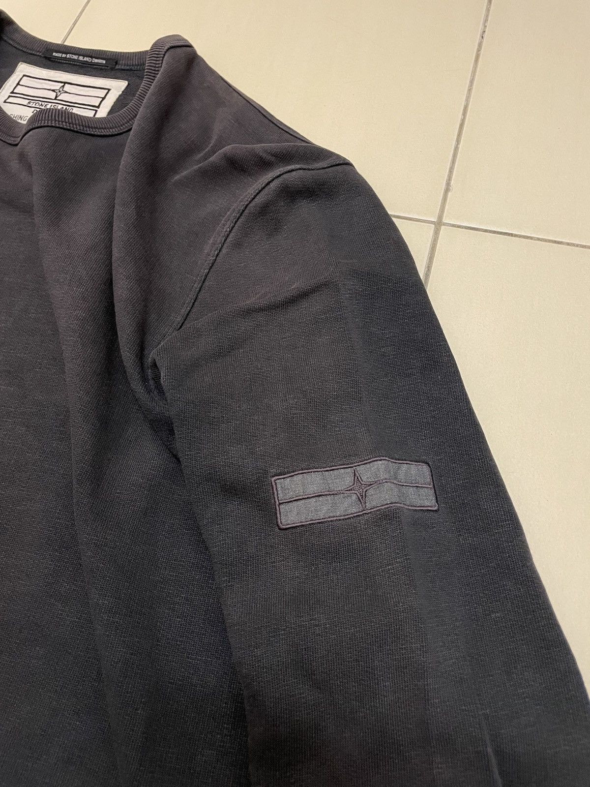 Stone Island Vtg Stone Island Denim Crewneck Sun Faded Sweatshirt Size US L / EU 52-54 / 3 - 3 Thumbnail