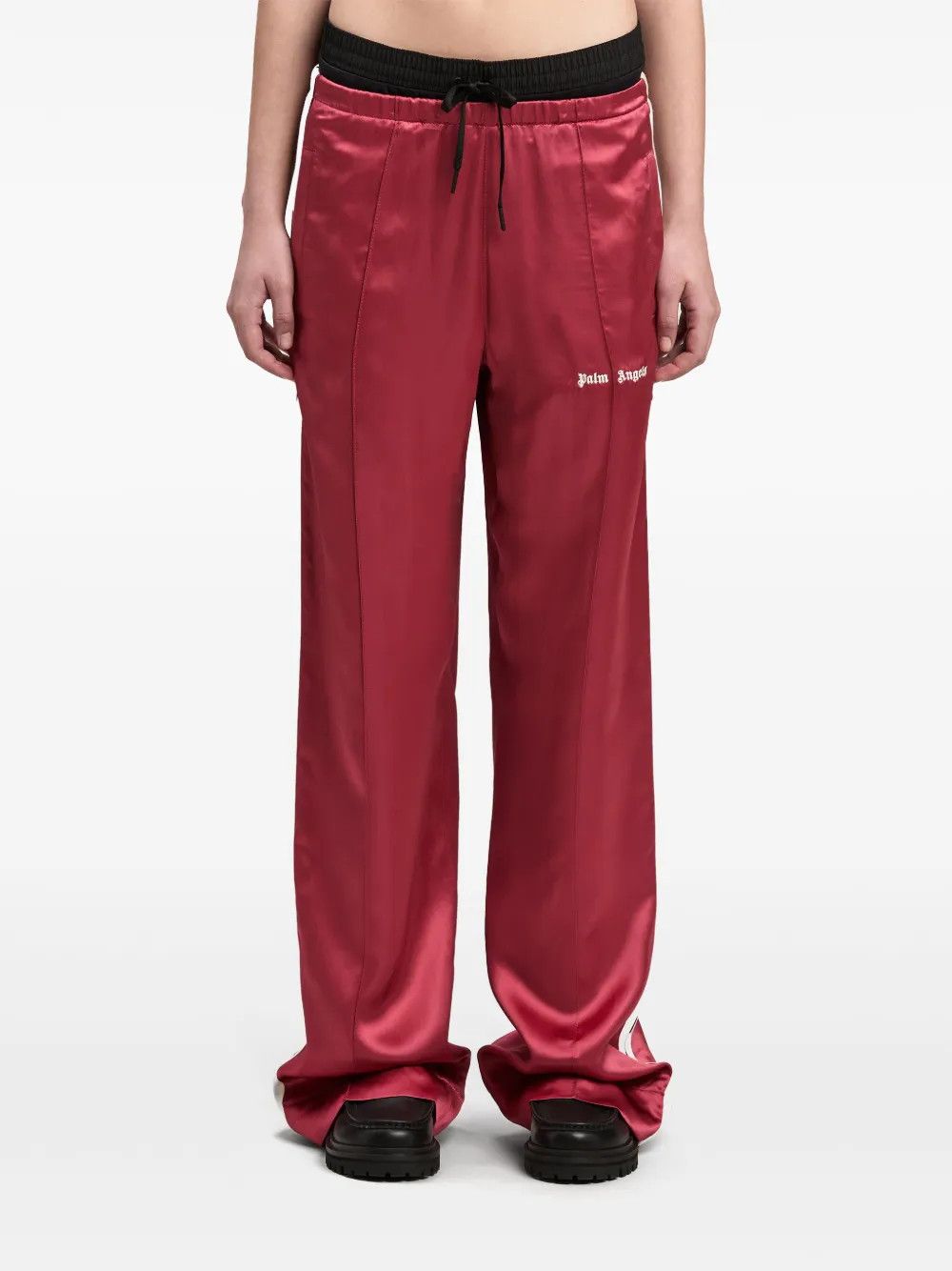 Palm Angels o1y1125 Sweatpant in Garnet/White Size 27" / US 4 / IT 40 - 2 Thumbnail