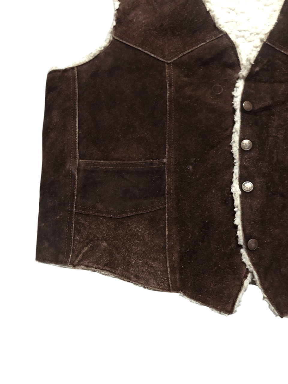 Genuine Leather × Leather × Vintage VINTAGE LEATHER MADE IN MEXICO WESTERN STYLE BROWN VEST Size US M / EU 48-50 / 2 - 7 Thumbnail