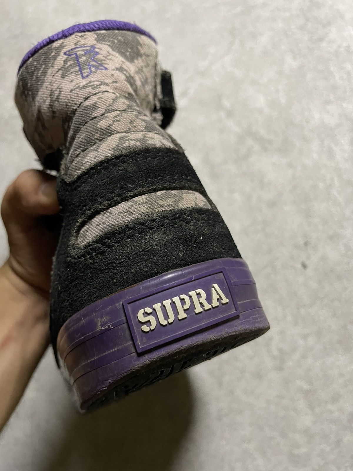 Supra OG Supra Tk Skytop Black Purple grailedcore High Top Size US 7 / EU 40 - 8 Thumbnail