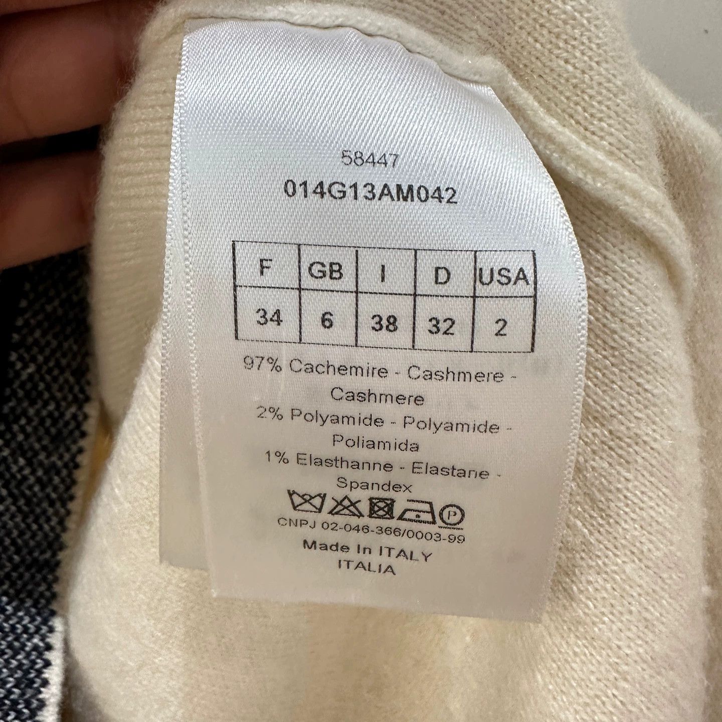 Christian Dior Monsieur Christian Dior may740 Logo Cashmere Zip Jacket 34 Size XS / US 0-2 / IT 36-38 - 4 Thumbnail