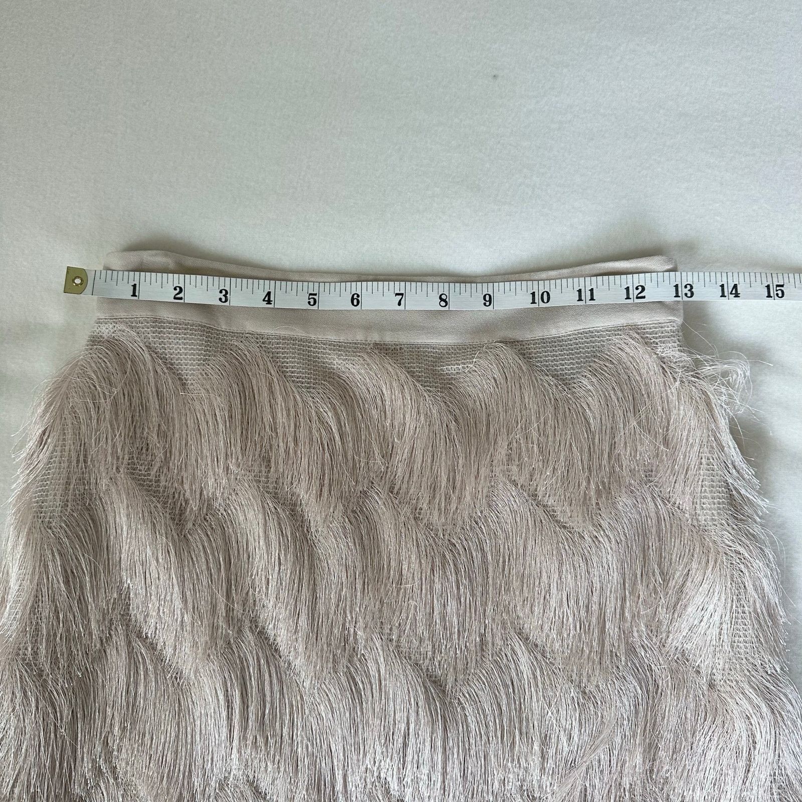 Other Ella Moss Stardust Zigzag Fringe Skirt Sise 0 Waist 25" NWT Size 25" / US 0 / IT 36 - 3 Thumbnail