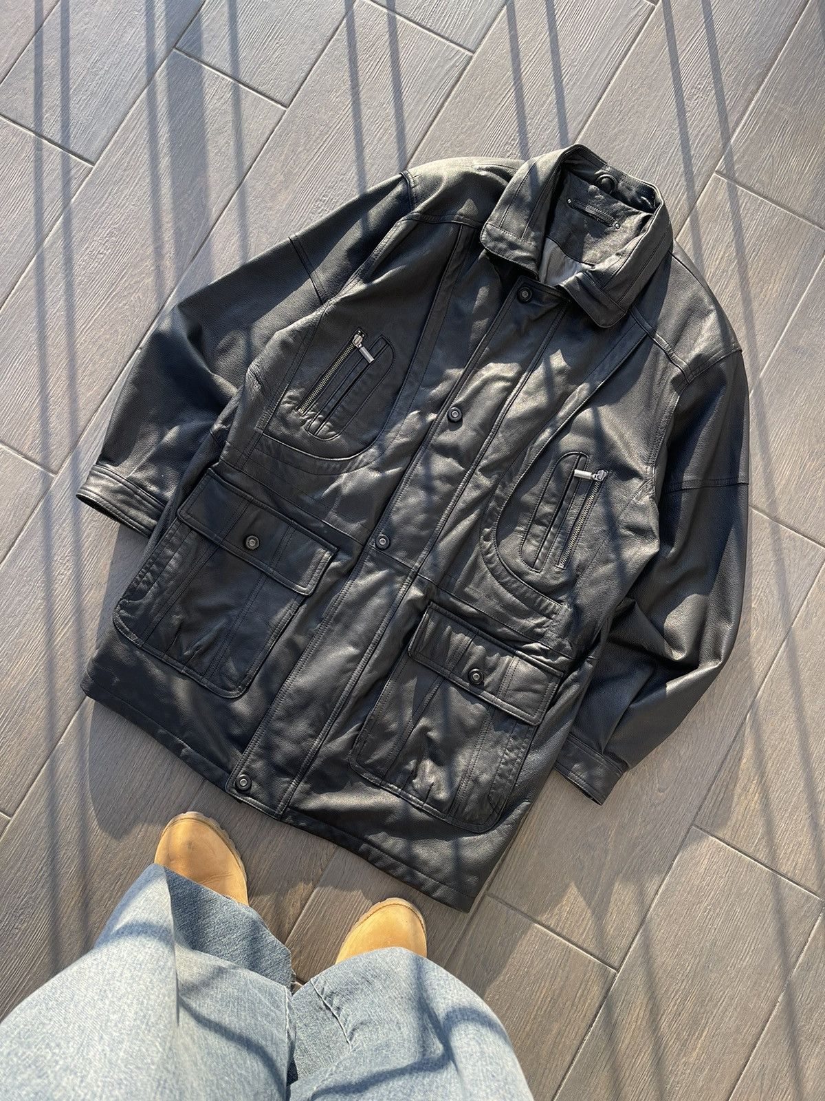 Designer Leather Jacket CERALLI nappa lamb leather jacket Grailed