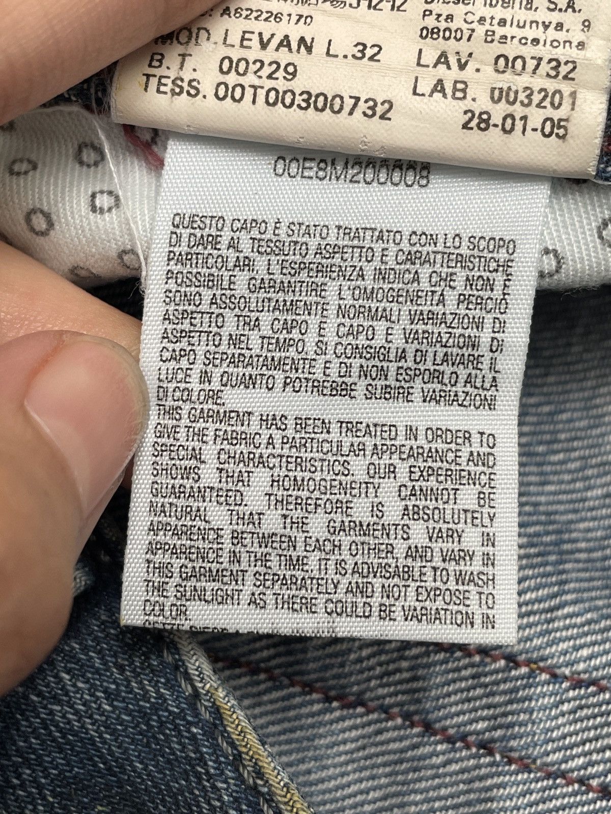 Diesel × If Six Was Nine Vintage Brand Diesel Made in Italy Jeans 2000s Size US 28 / EU 44 - 13 Thumbnail